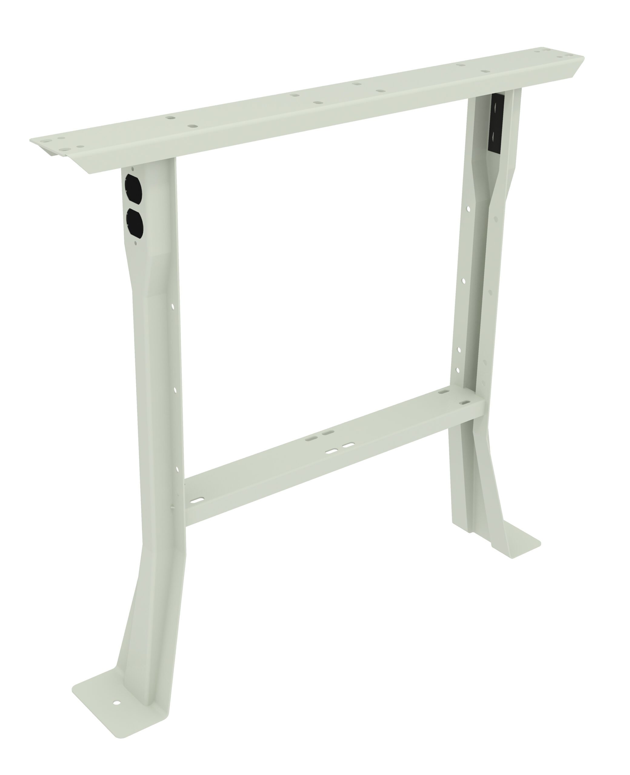 Tennsco Flared Legs for Workbench Light Grey