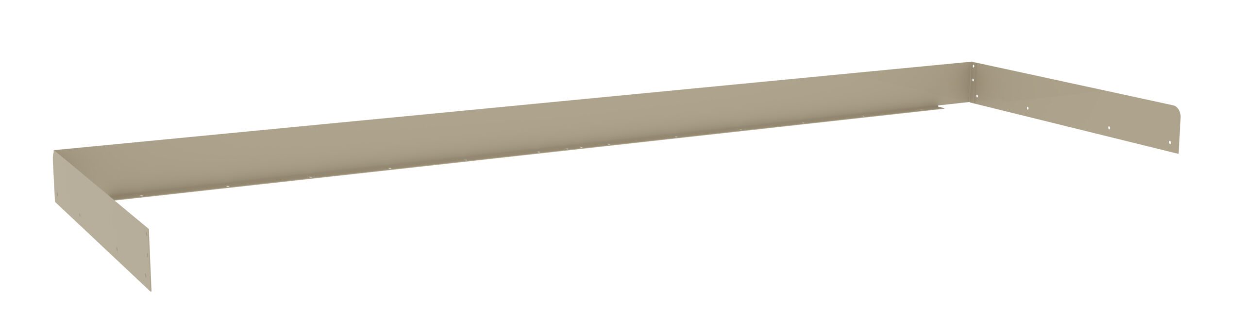 Tennsco "D Side and Back Rail Kit for Workbench Sand