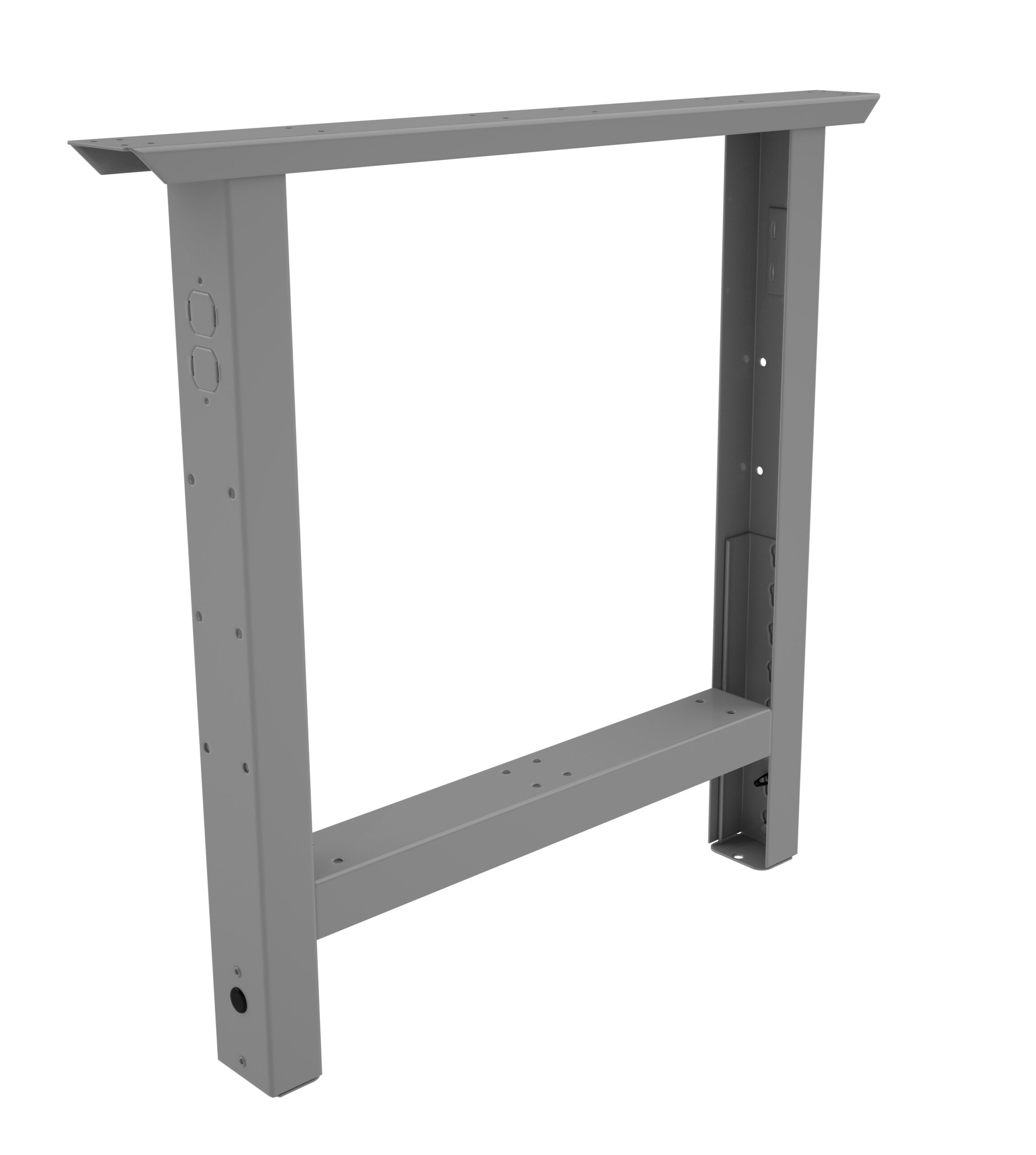Tennsco 27- Adjustable Legs for Workbench Medium Grey