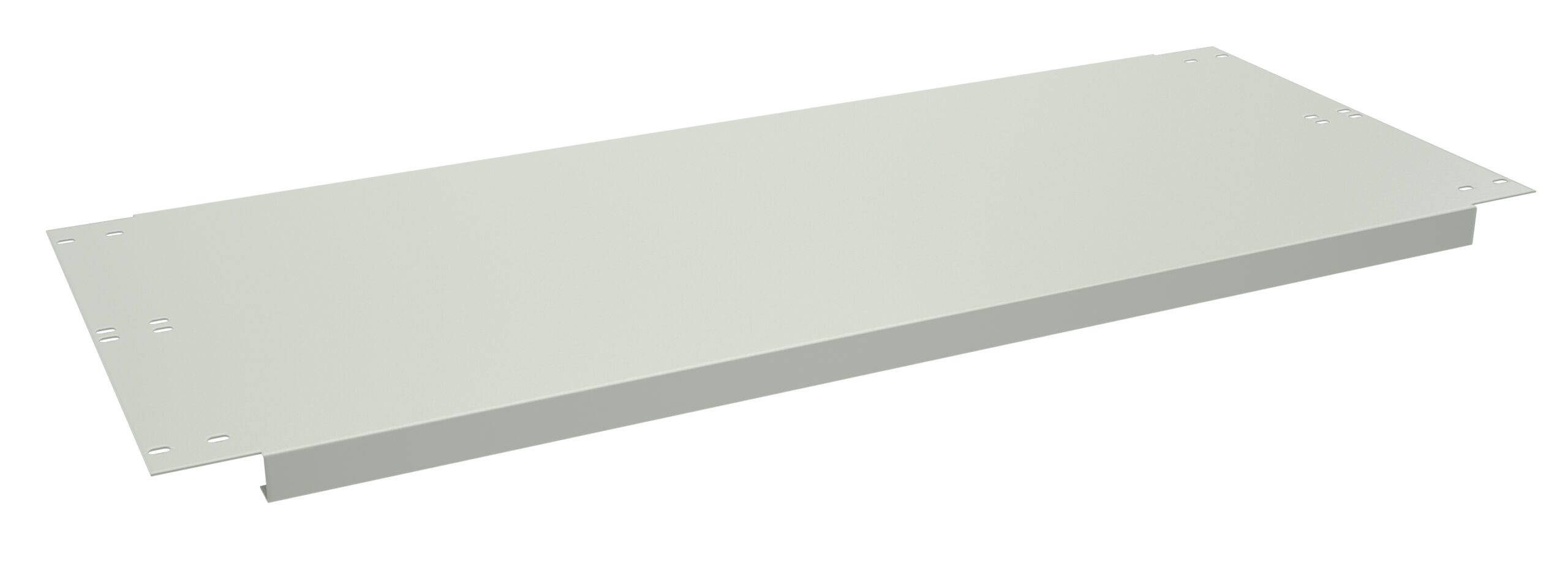 Tennsco "D Shelf for Flared Leg Workbench Light Grey