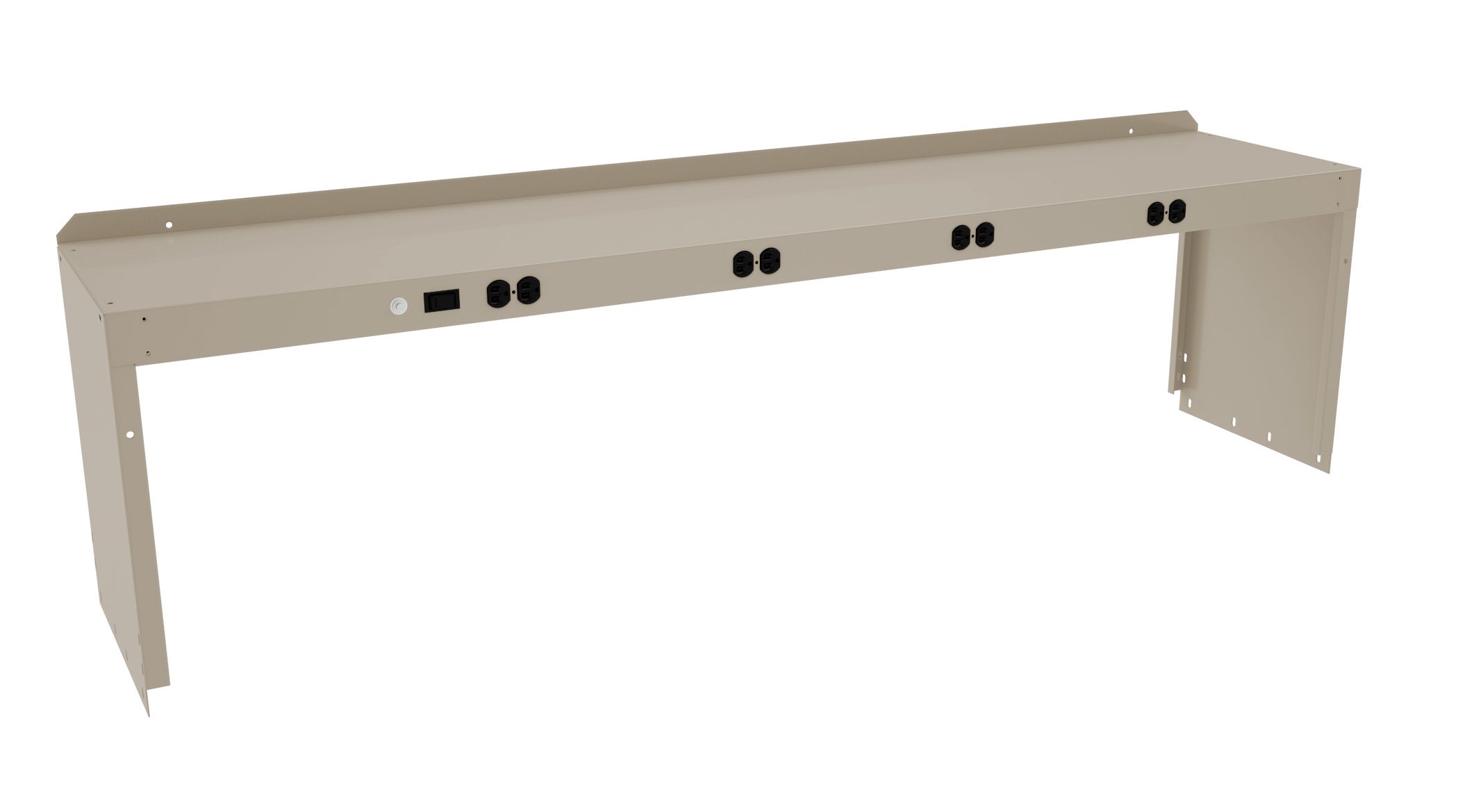 Tennsco "D Electric Riser with End Supports for Workbench Sand