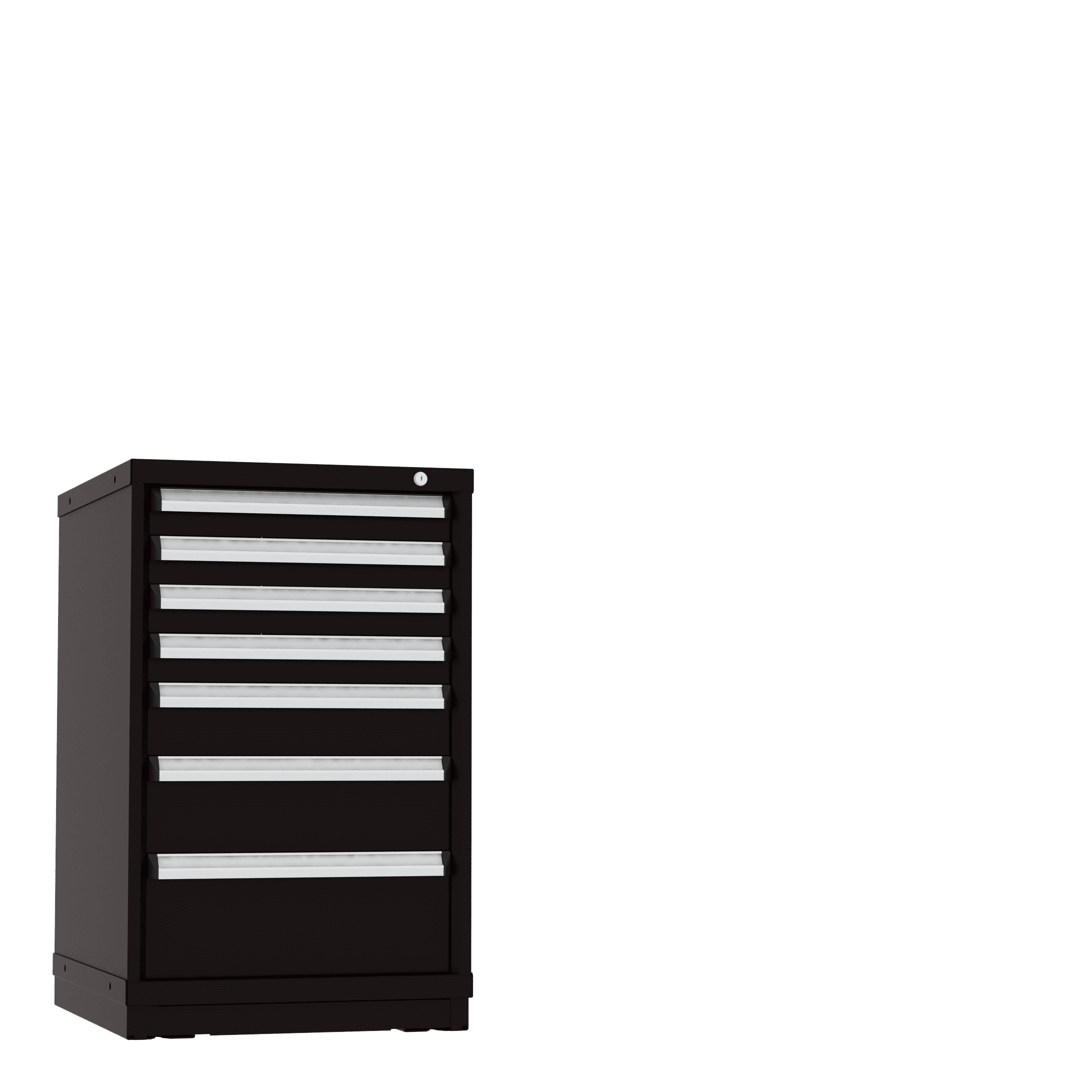 Borroughs Modular Drawer Cabinet Fork Truck Base, 7 Drawers