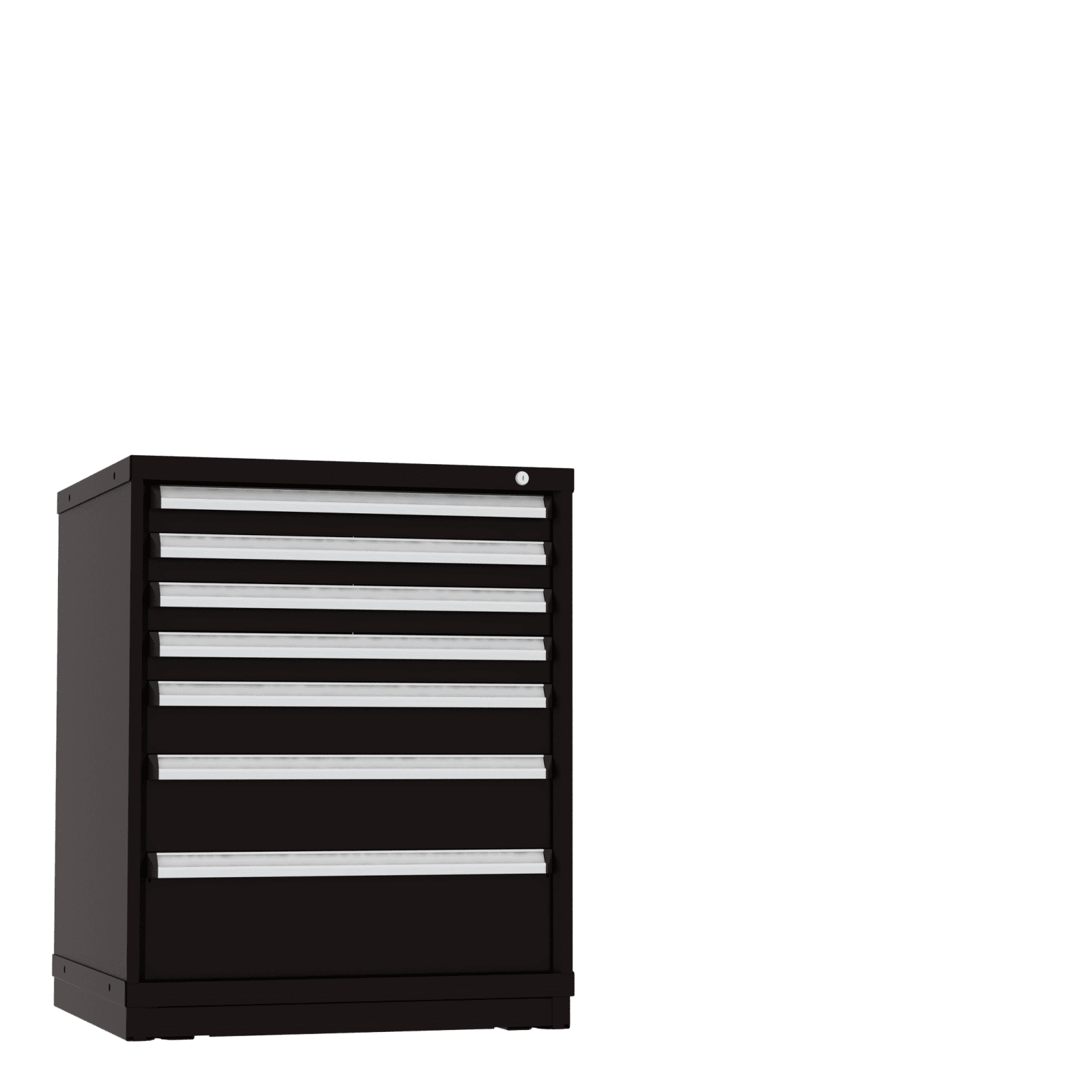 Borroughs Modular Drawer Cabinet Fork Truck Base, 7 Drawers