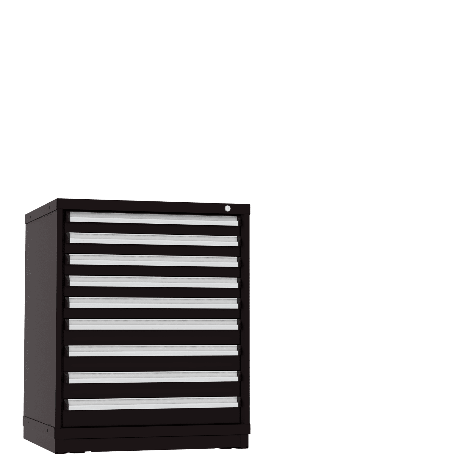 Borroughs Modular Drawer Cabinet Fork Truck Base, 9 Drawers