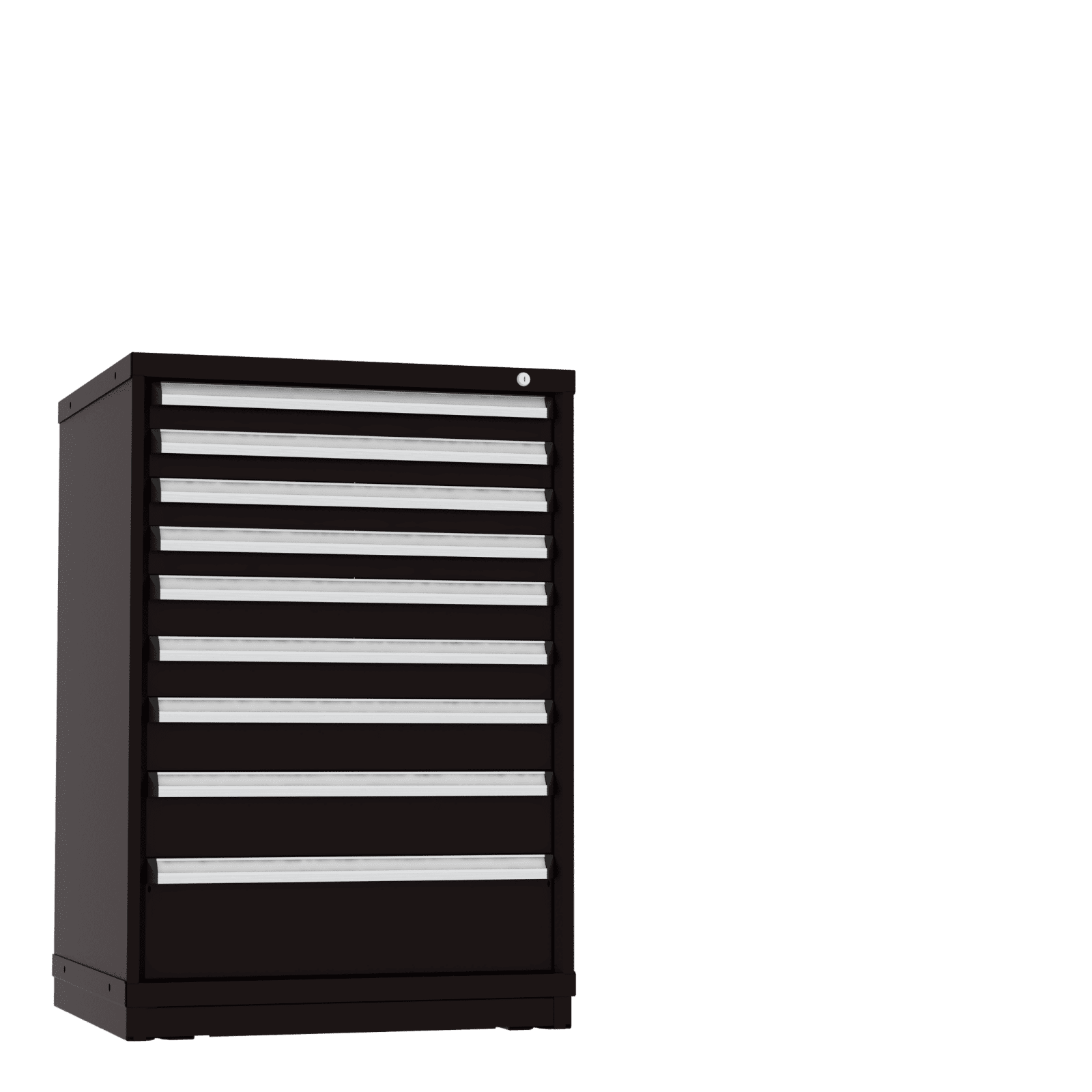 Borroughs Modular Drawer Cabinet Fork Truck Base, 9 Drawers