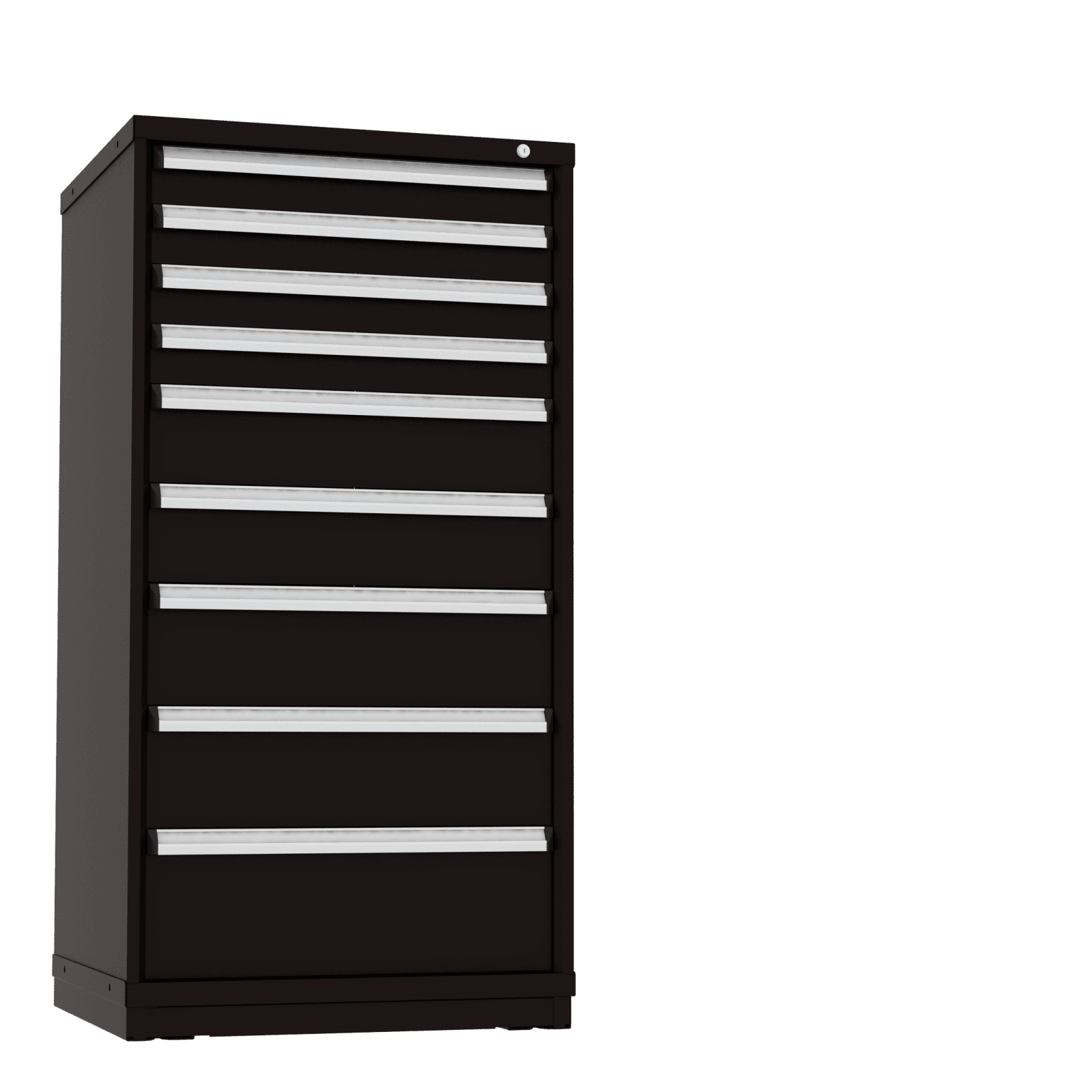 Borroughs Modular Drawer Cabinet Fork Truck Base, 9 Drawers