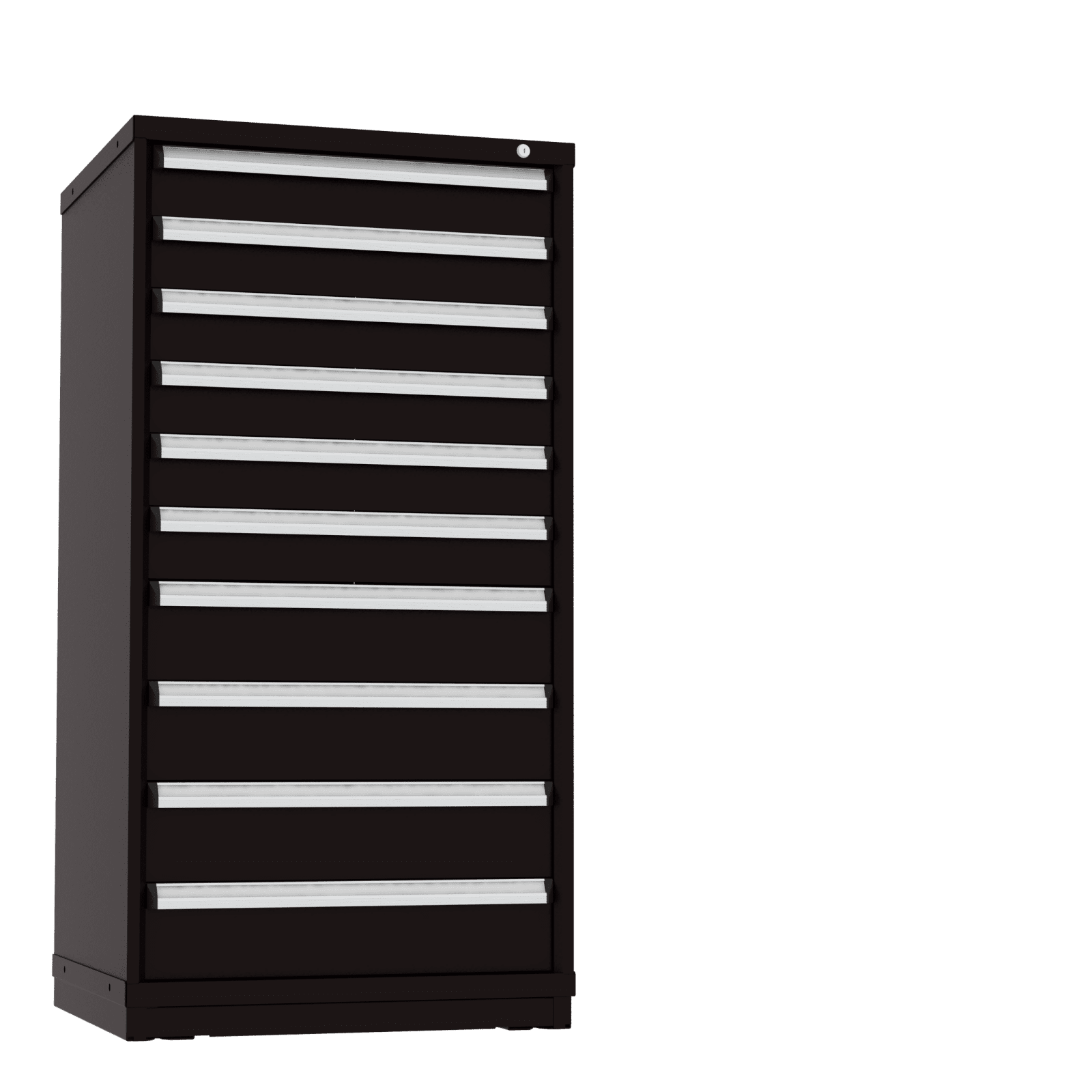 Borroughs Modular Drawer Cabinet Fork Truck Base, 10 Drawers