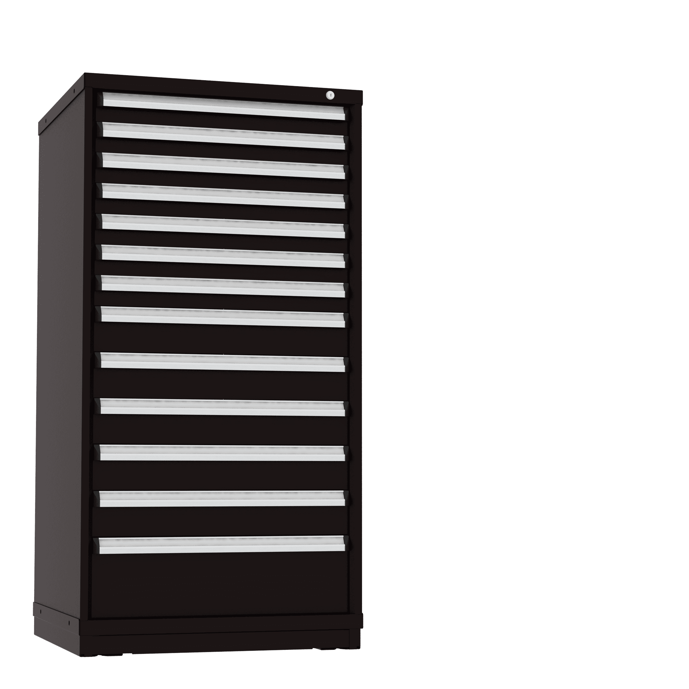 Borroughs Modular Drawer Cabinet Fork Truck Base, 13 Drawers