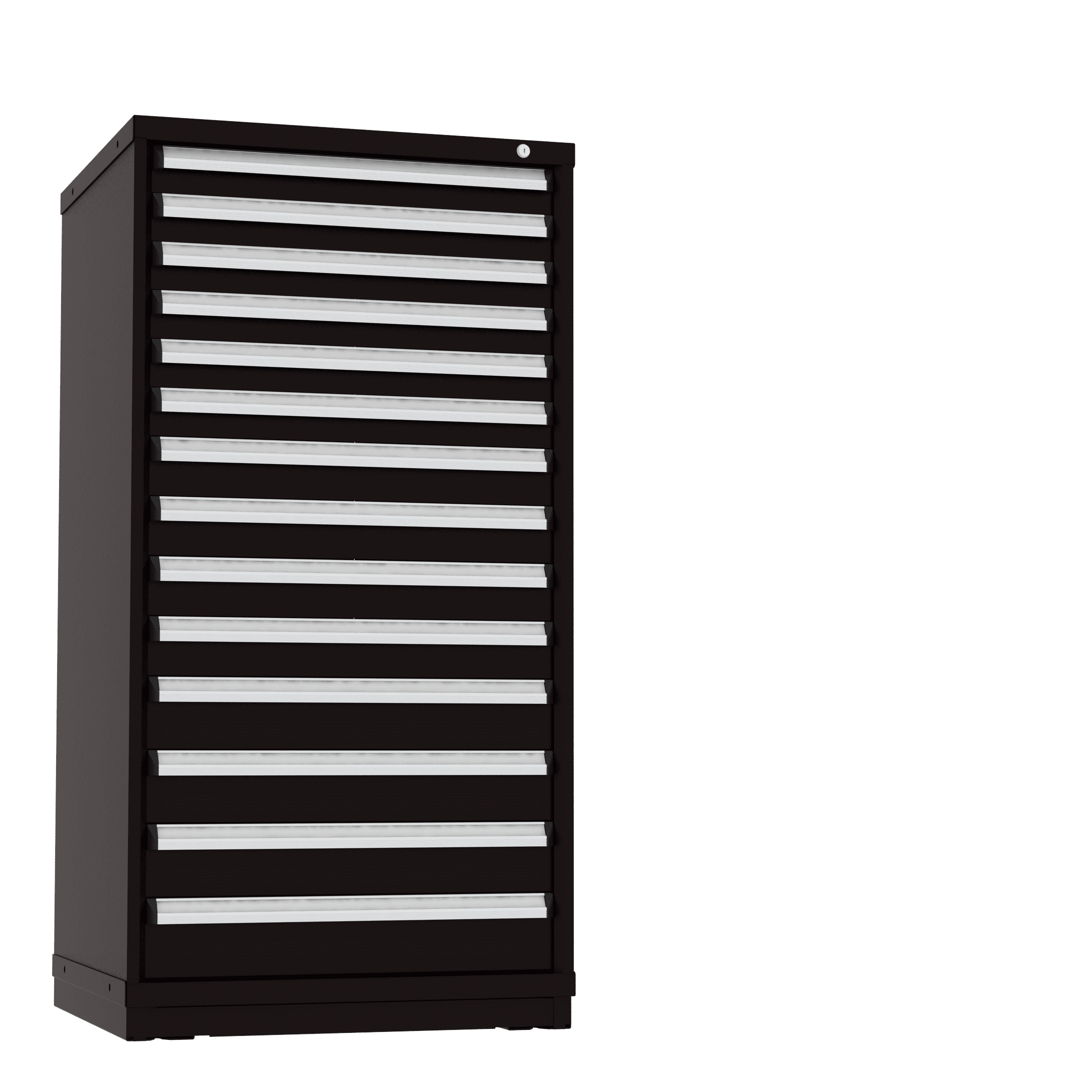 Borroughs Modular Drawer Cabinet Fork Truck Base, 14 Drawers