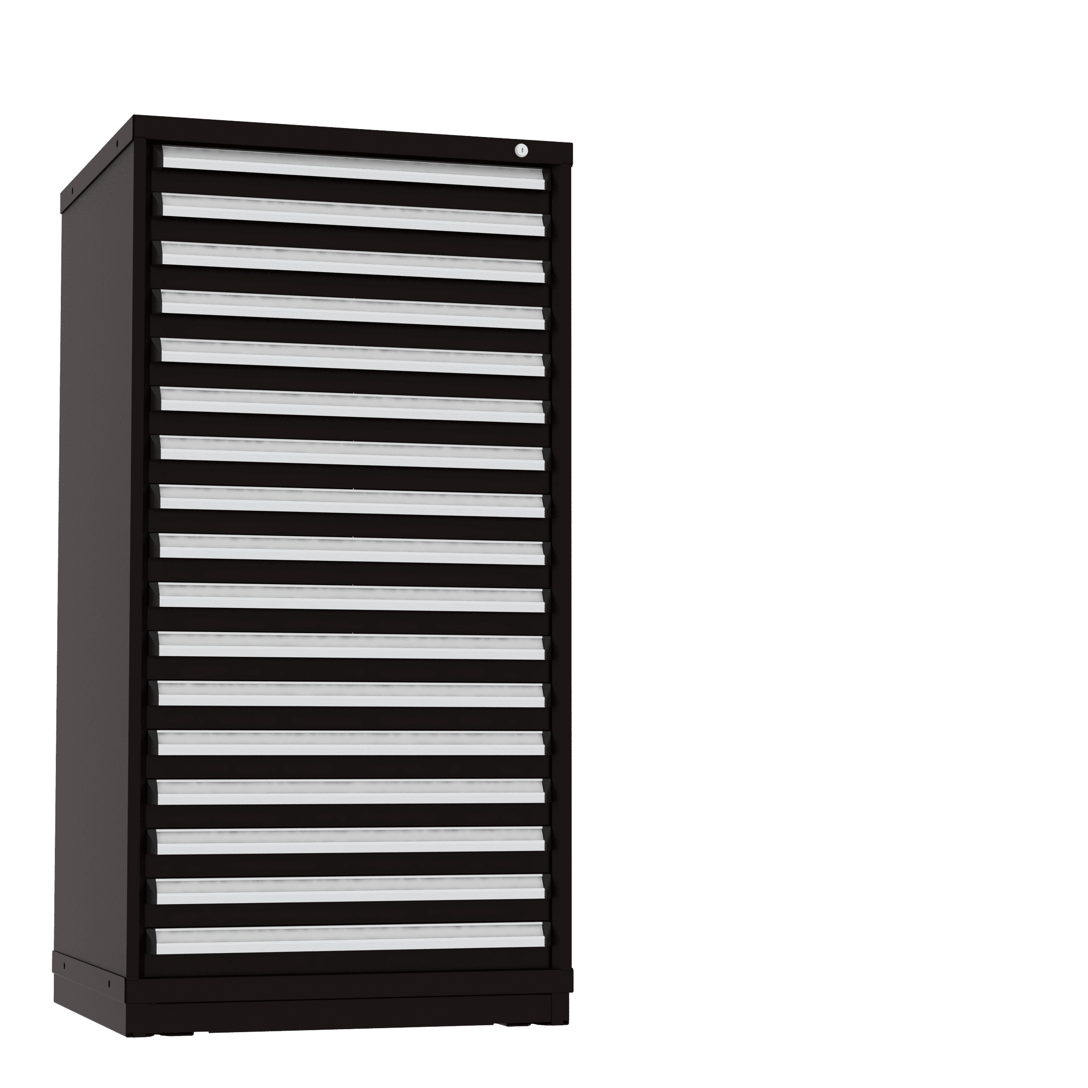 Borroughs Modular Drawer Cabinet Fork Truck Base, 17 Drawers