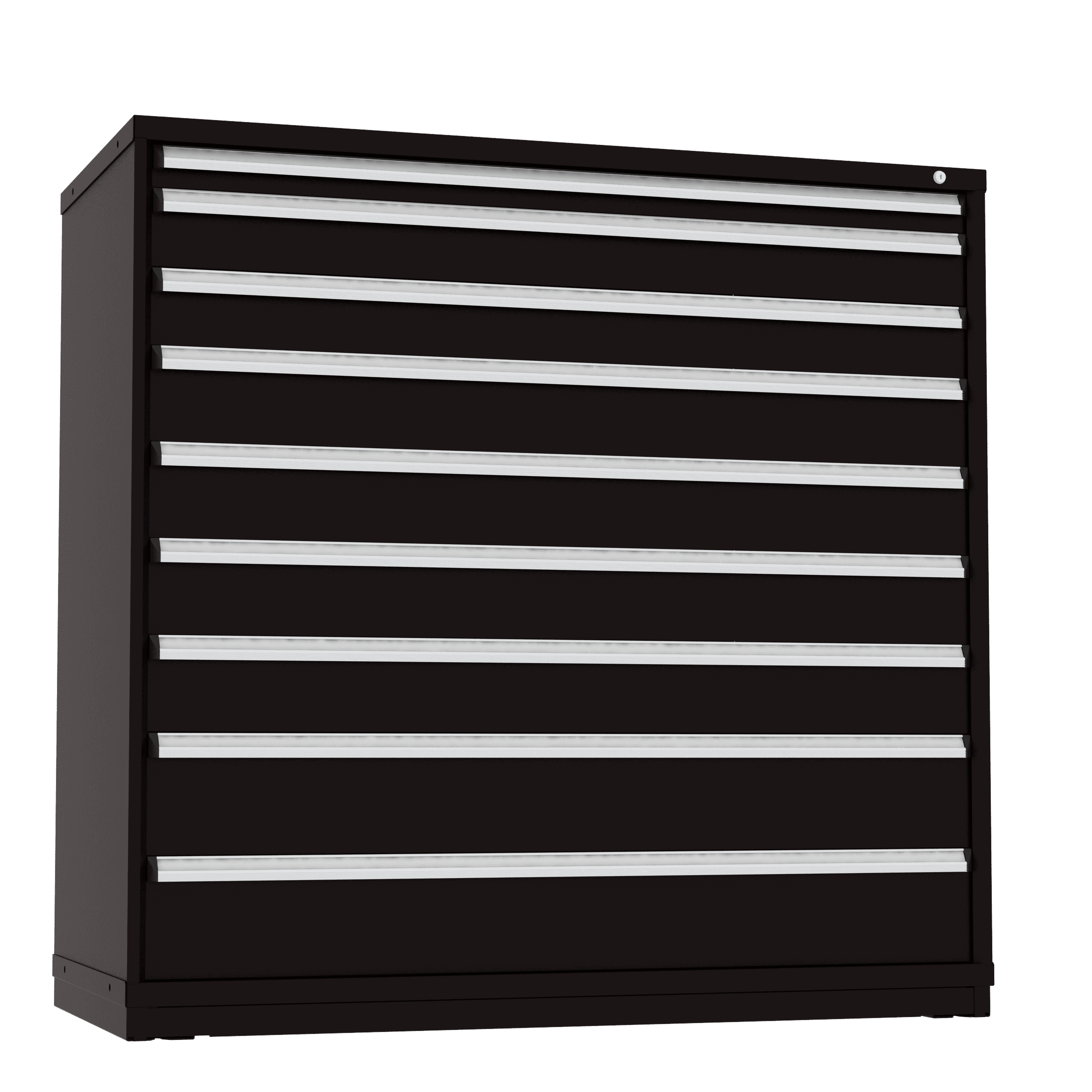 Borroughs Modular Drawer Cabinet Fork Truck Base, 9 Drawers