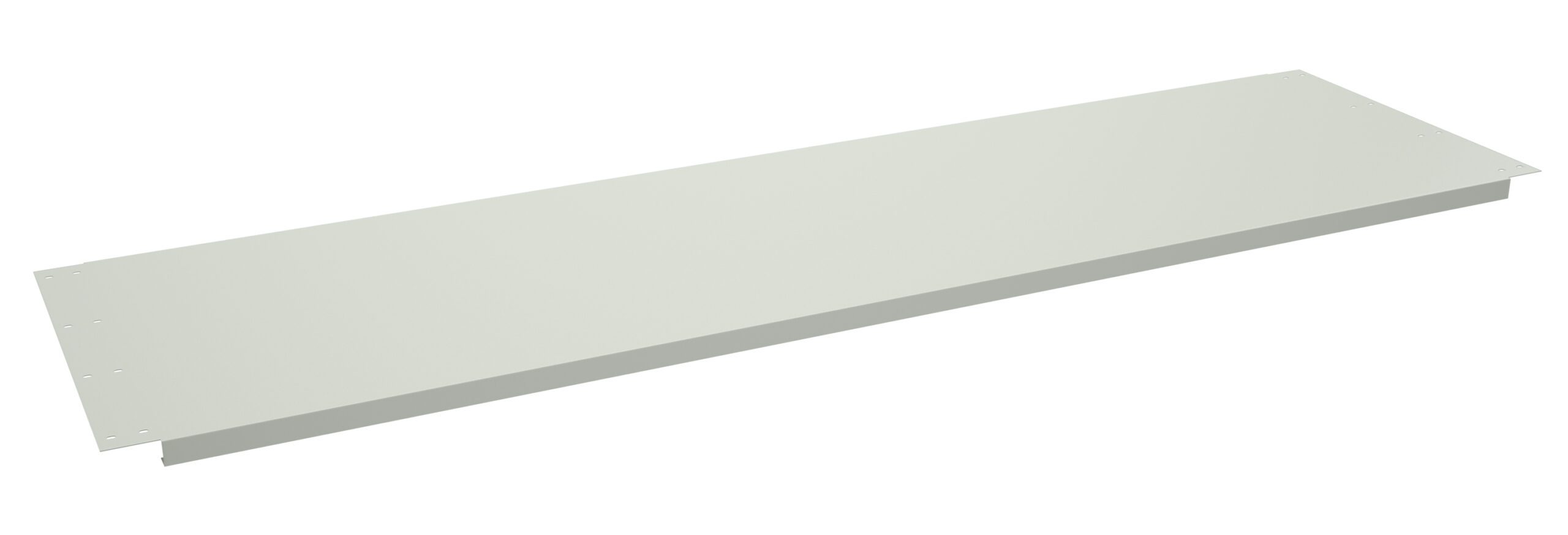 Tennsco "D Shelf for Adjustable Leg Workbench Light Grey