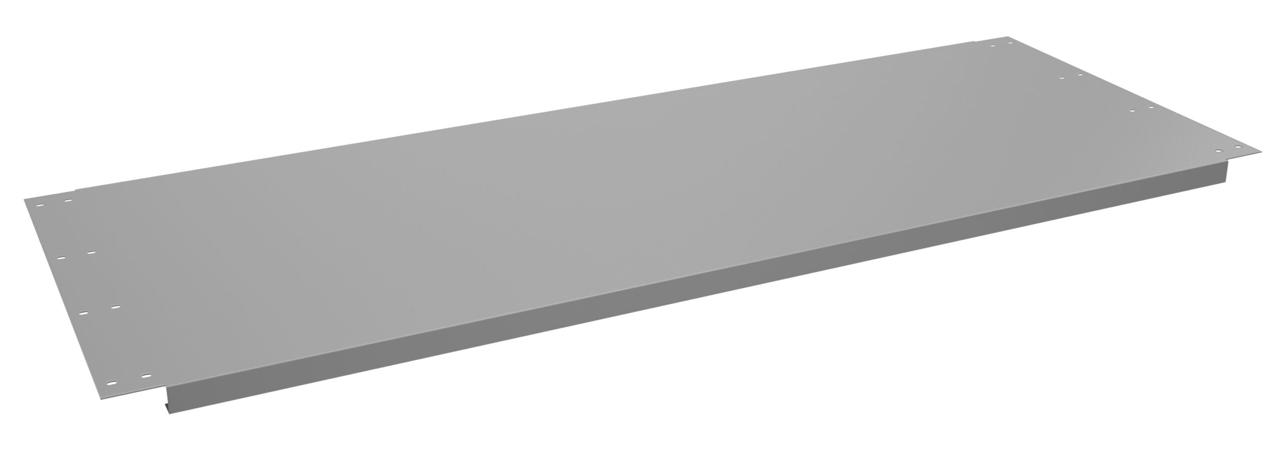 Tennsco "D Shelf for Adjustable Leg Workbench Medium Grey