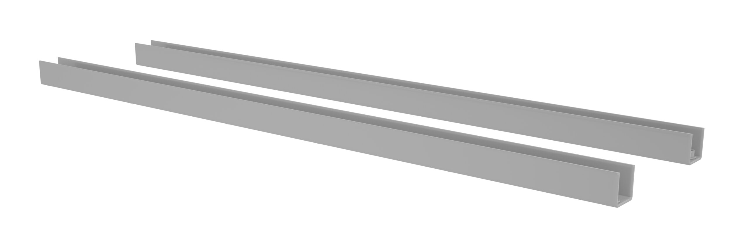 Tennsco Mounting Channels for Workbench Light Grey