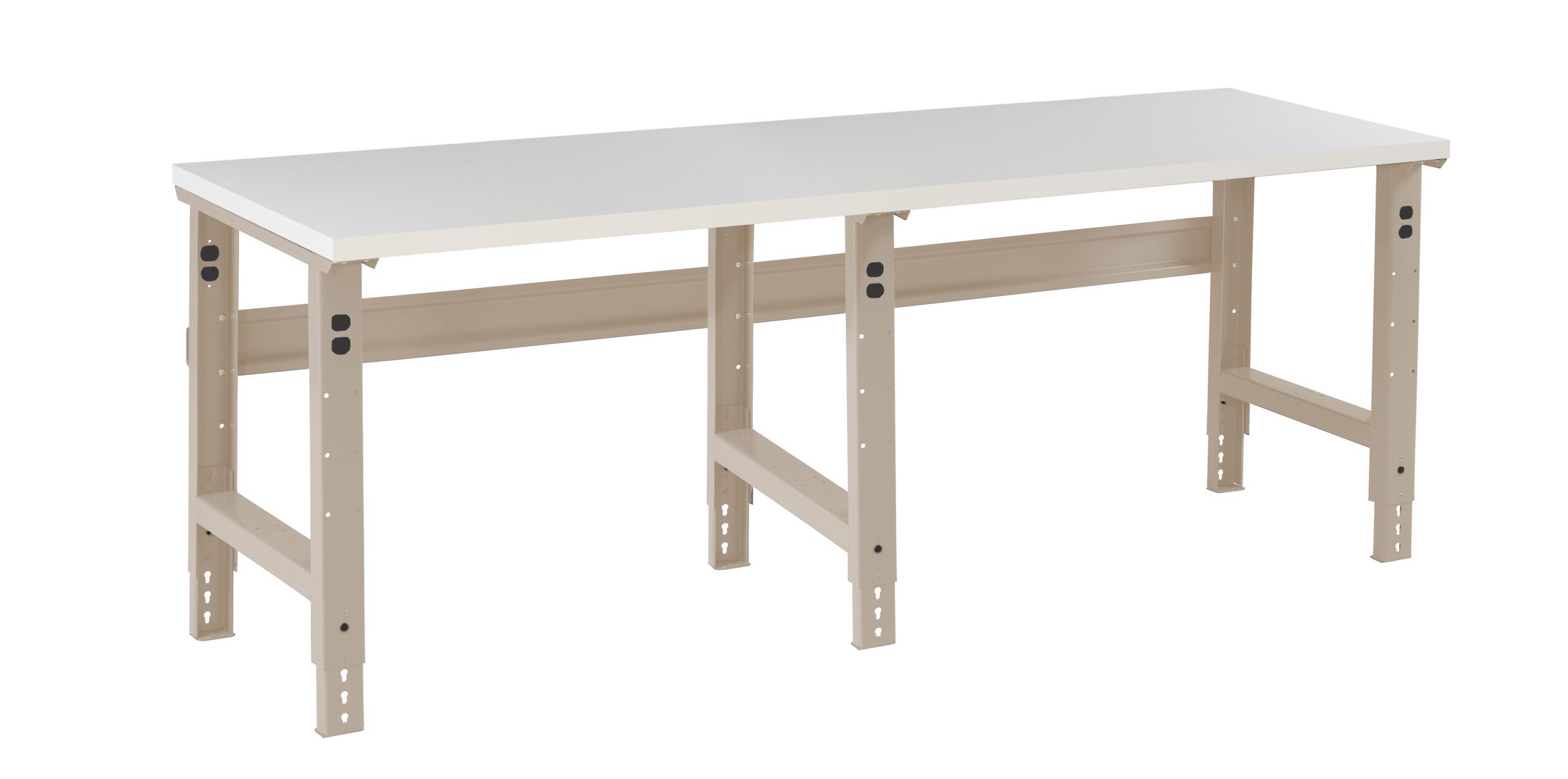 Tennsco "D Adjustable Leg Workbench With Plastic Top Sand