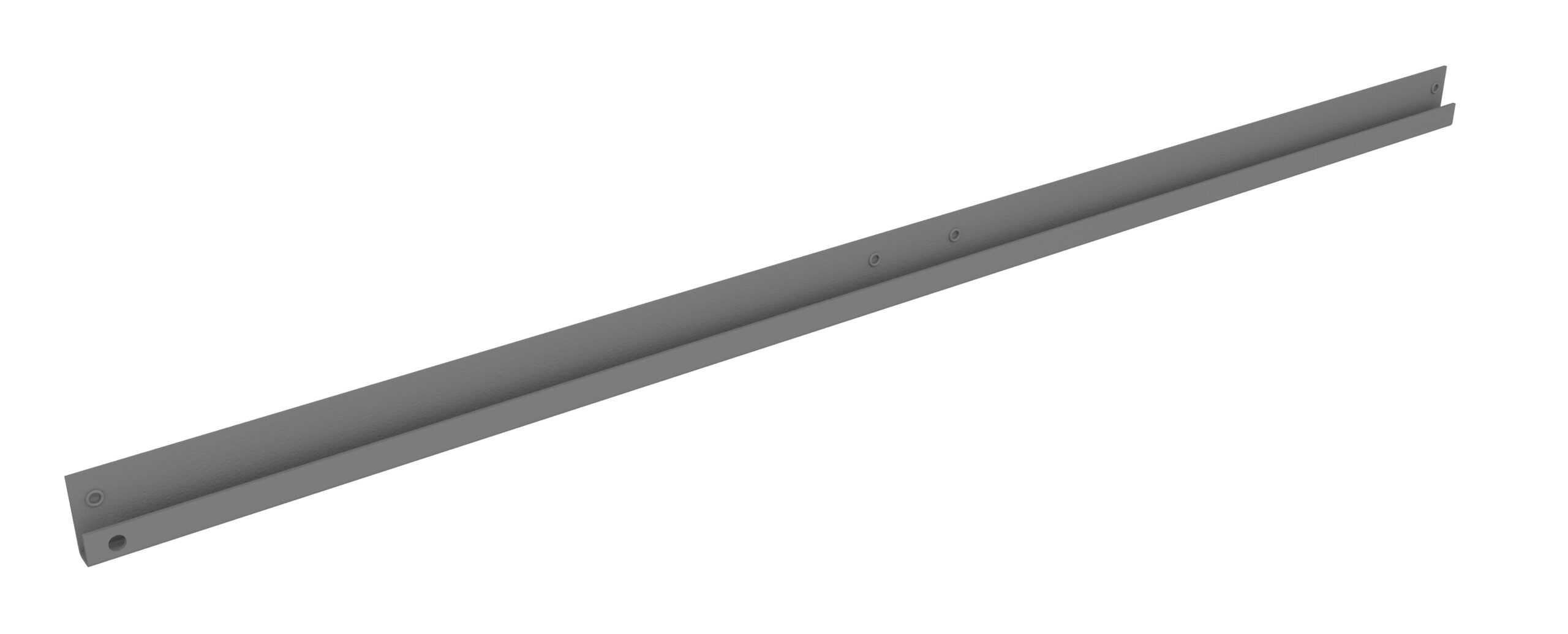 Tennsco Additional Bin Rail for Bin Box Storage Cabinets Medium Grey