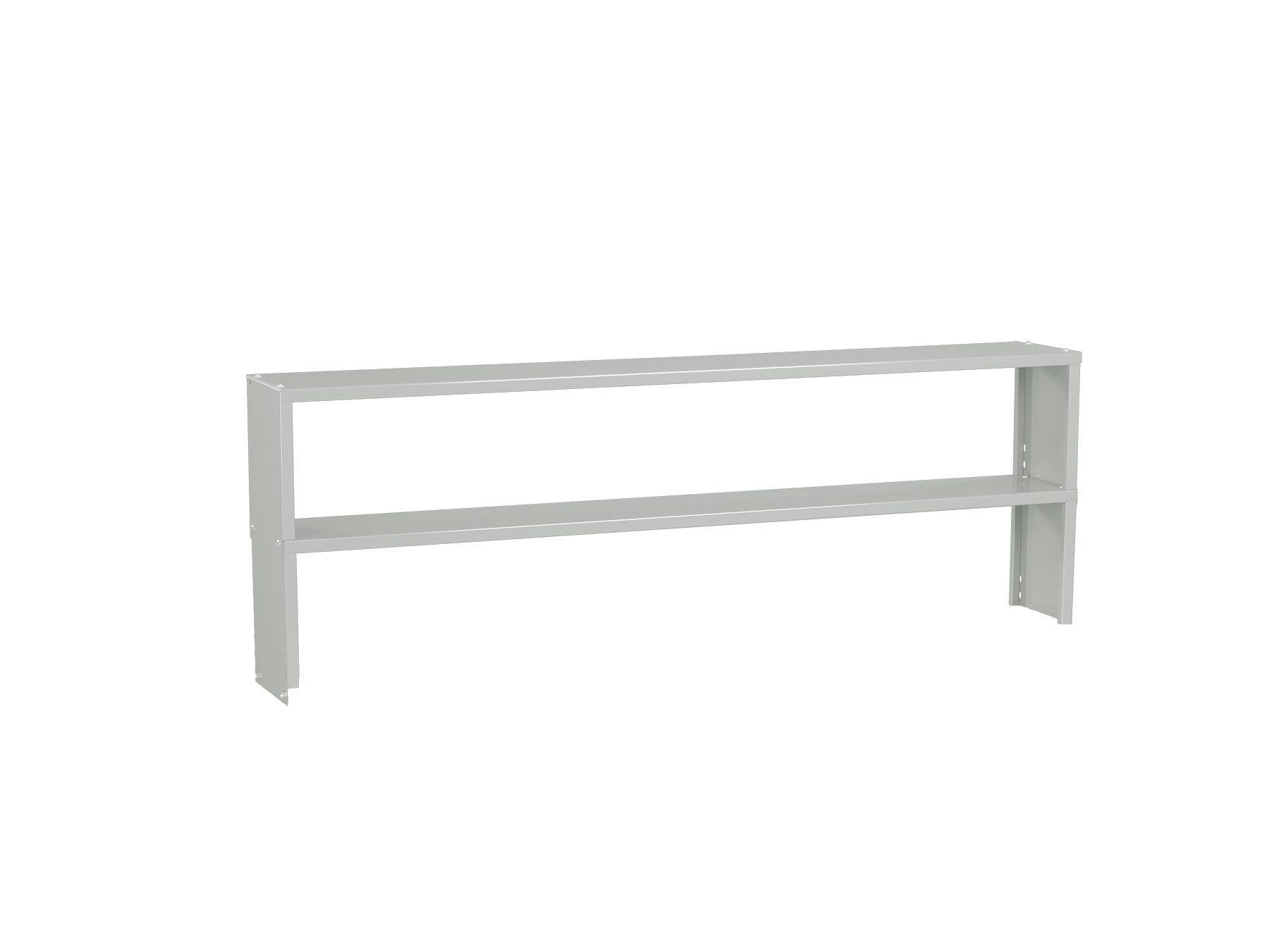 Tennsco Double Decker Center Riser with End Supports for Workbench Light Grey