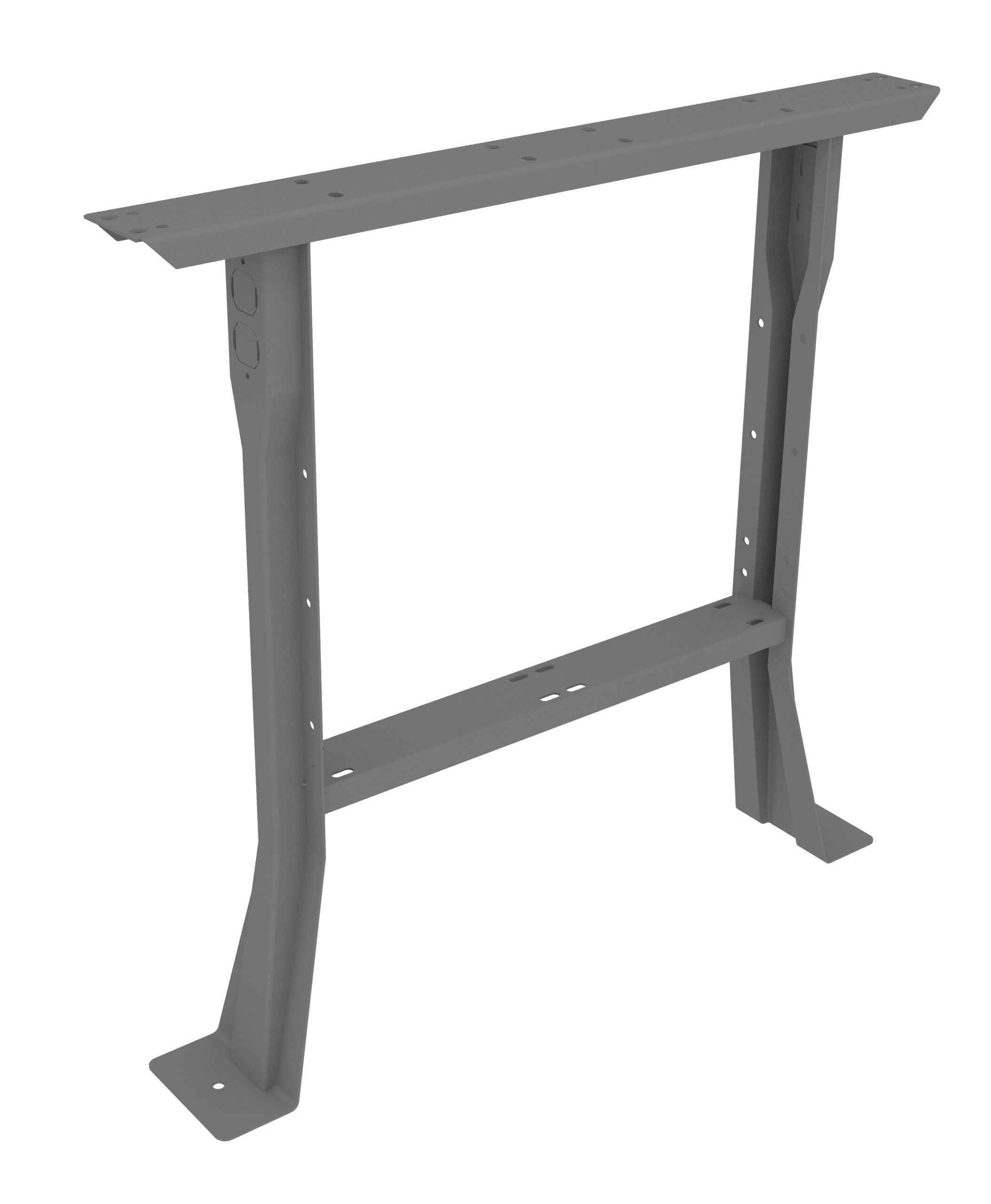 Tennsco Flared Legs for Workbench Medium Grey