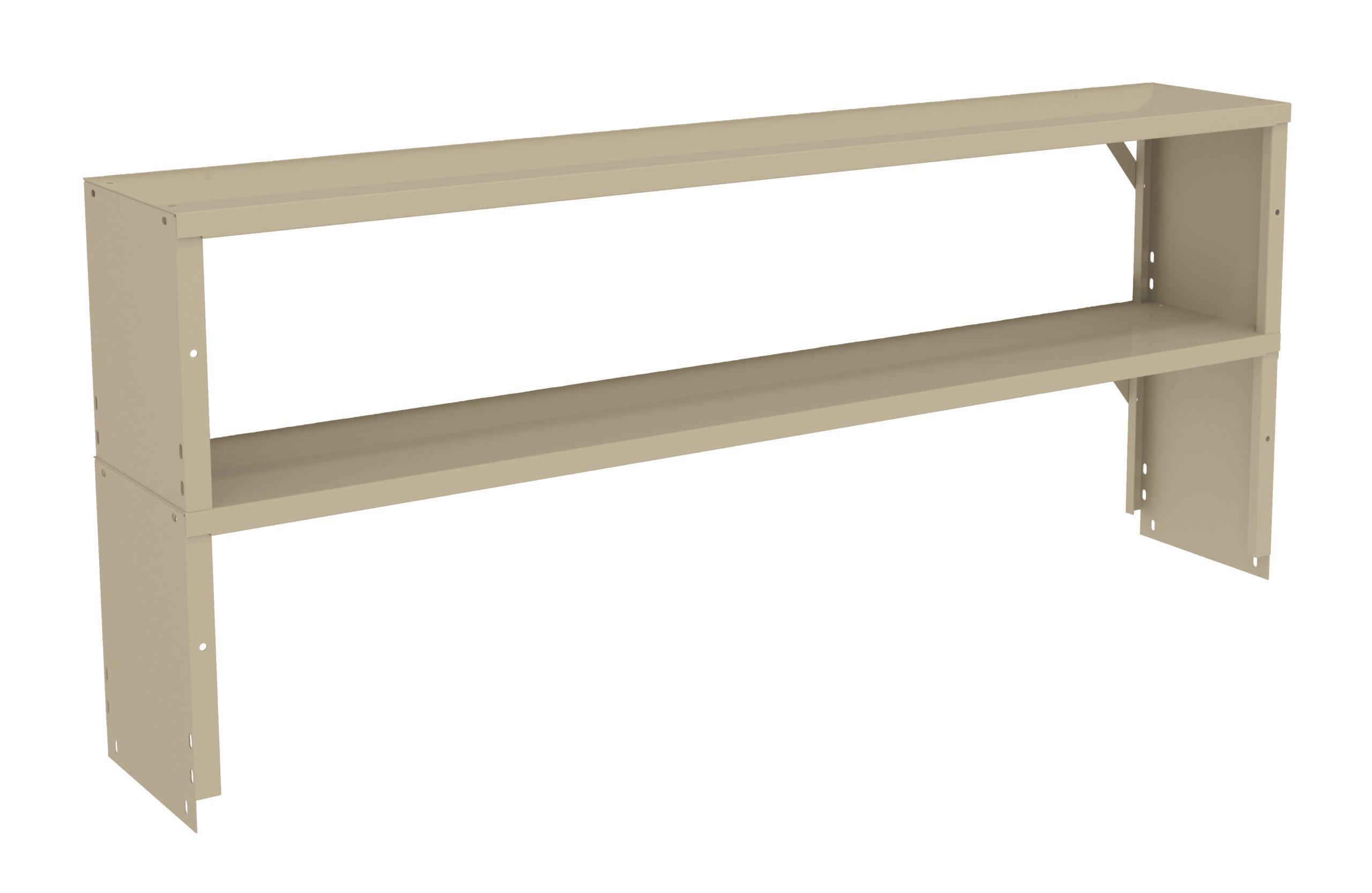 Tennsco Double Decker Center Riser with End Supports for Workbench Sand