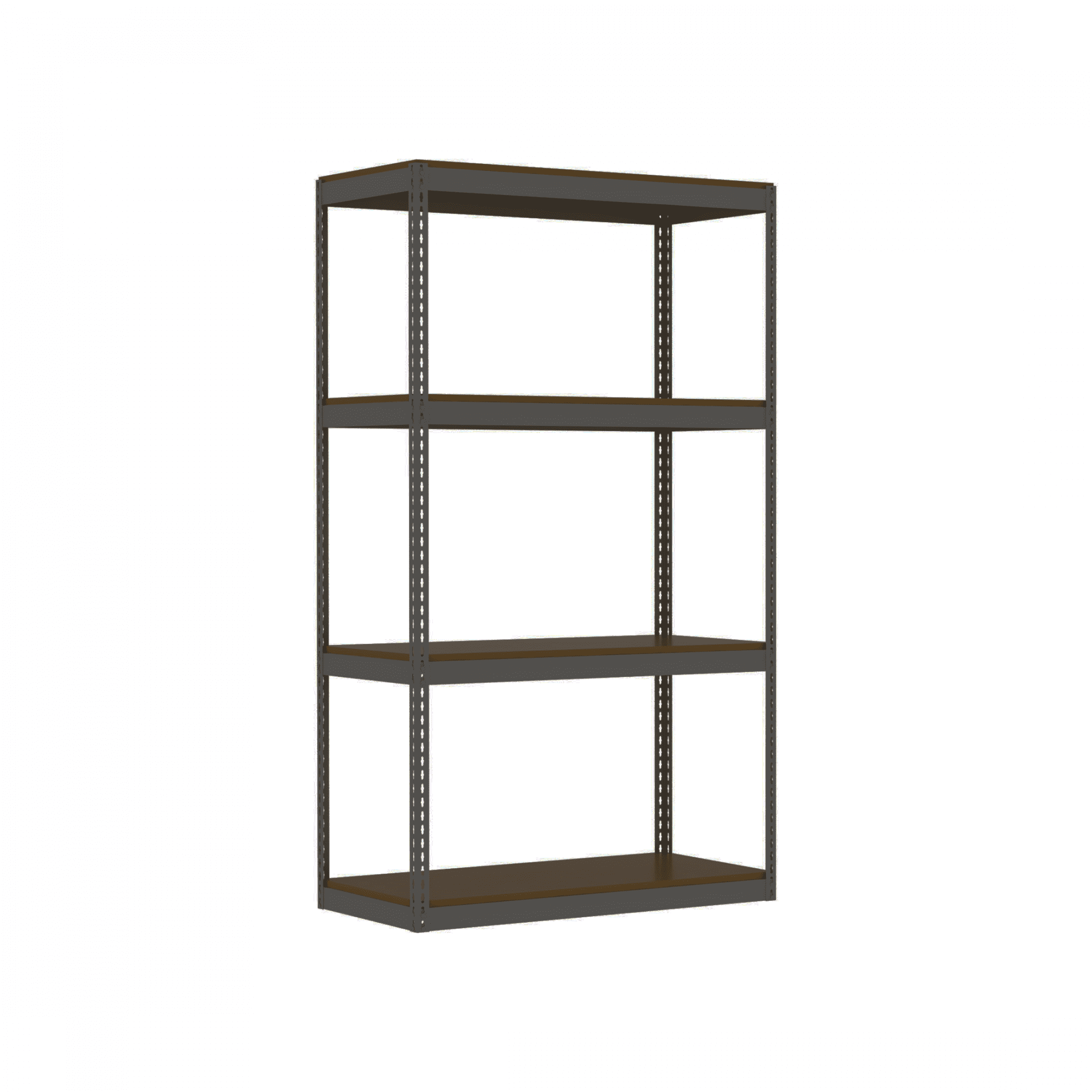 Borroughs Rivet-Span Boltless 4 Level Shelving Unit with Particle Board