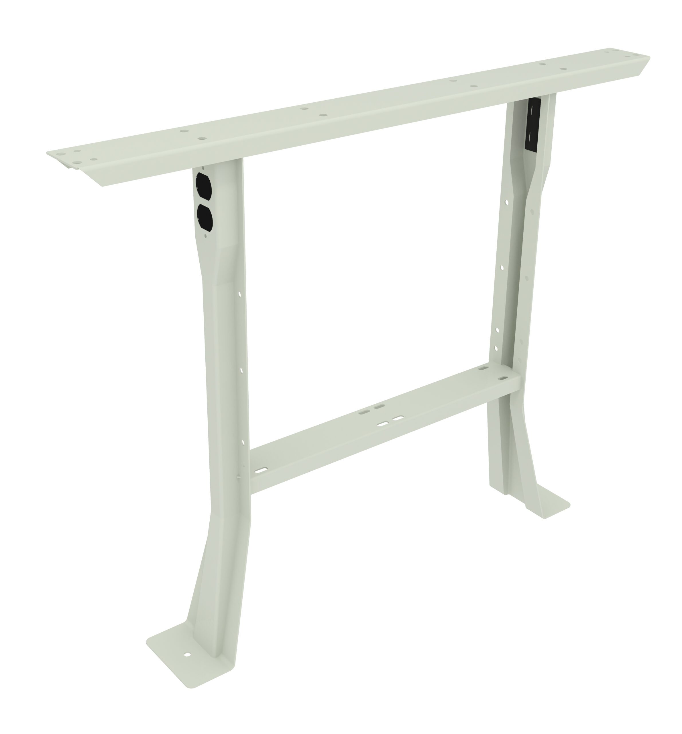 Tennsco Flared Legs for Workbench Light Grey