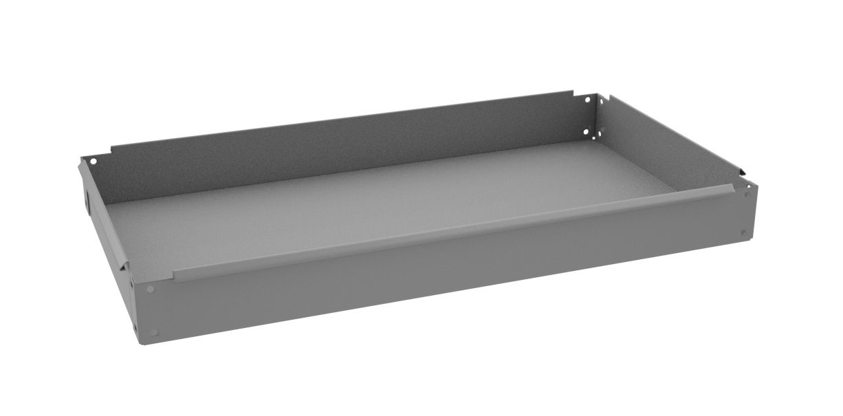 Tennsco "D Center Tray for Service Cart Medium Grey