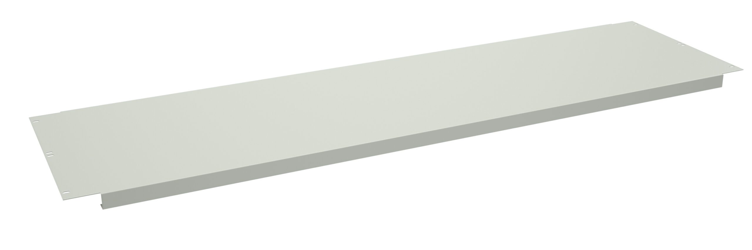 Tennsco "D Shelf for Flared Leg Workbench Light Grey