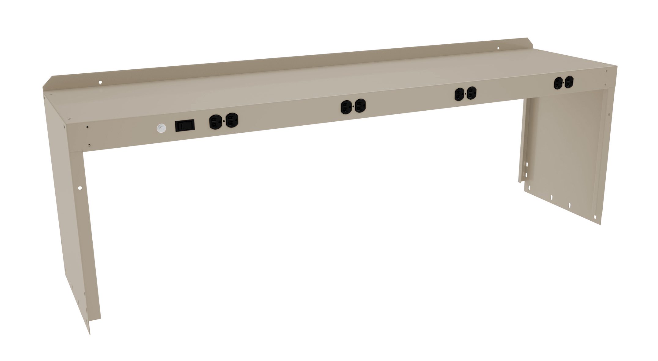 Tennsco "D Electric Riser with End Supports for Workbench Sand