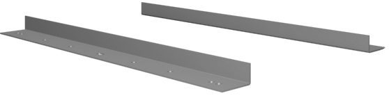 Tennsco Mounting Angles for Workbench Medium Grey