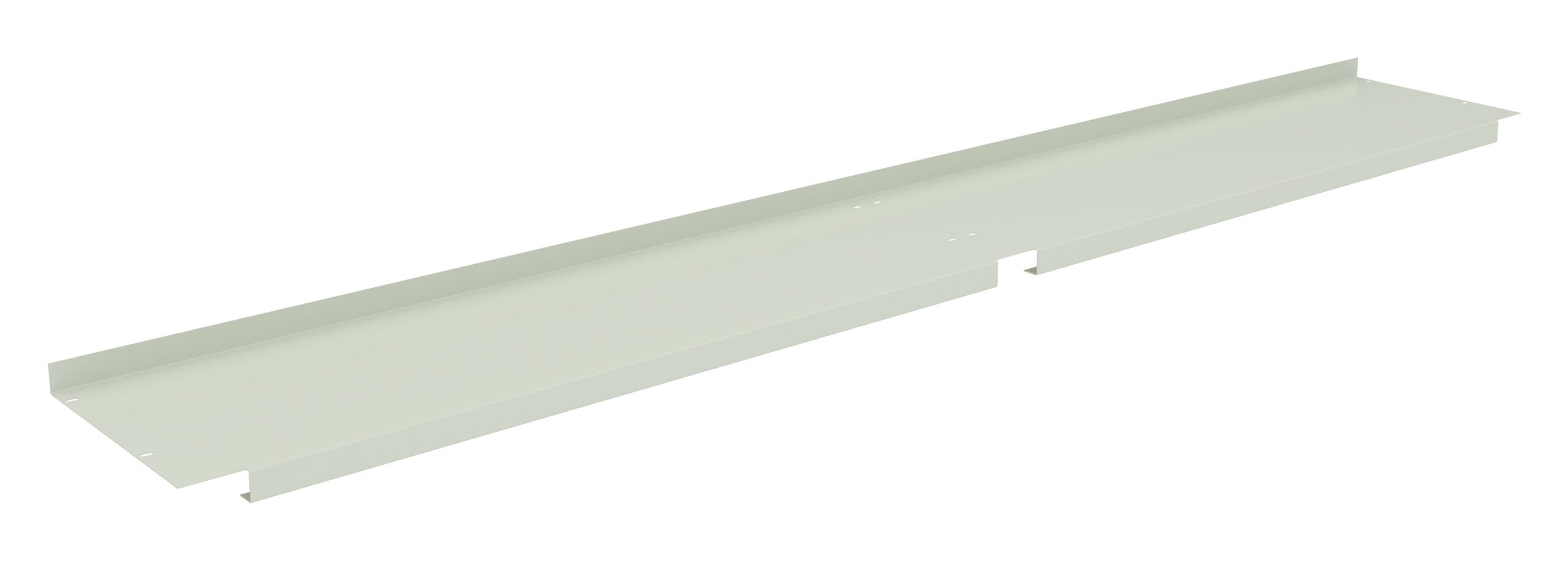 Tennsco "D Shelf for Flared or Adjustable Leg Workbench Light Grey