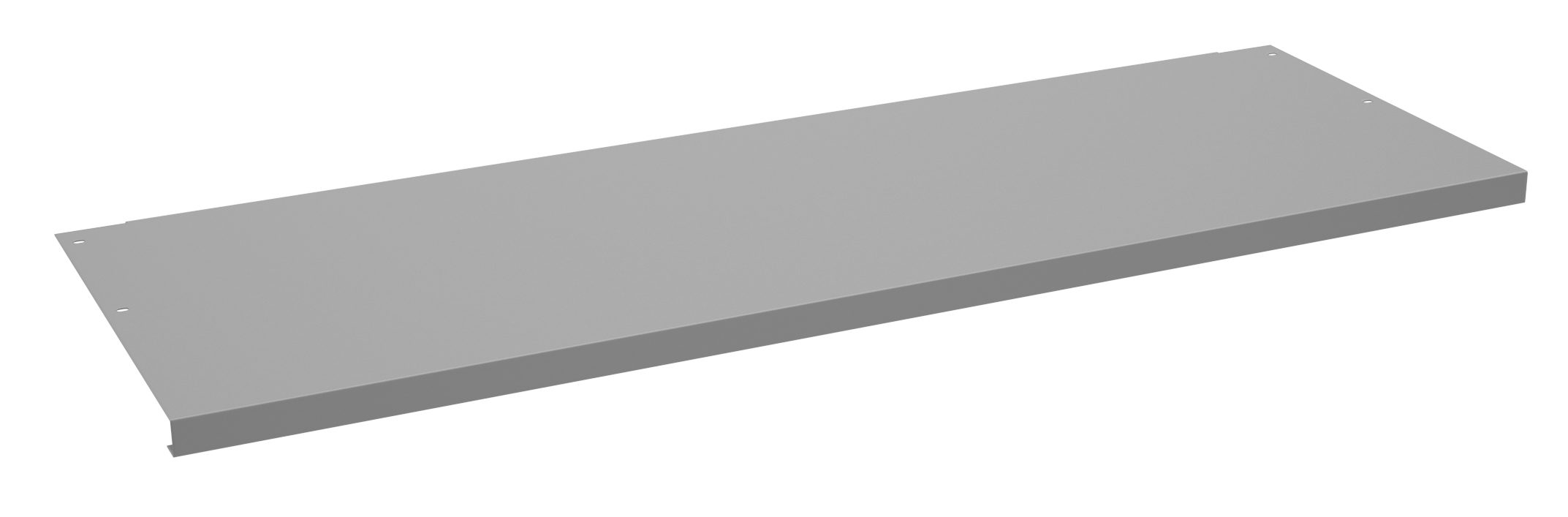 Tennsco "D Shelf for Adjustable Leg Workbench Medium Grey