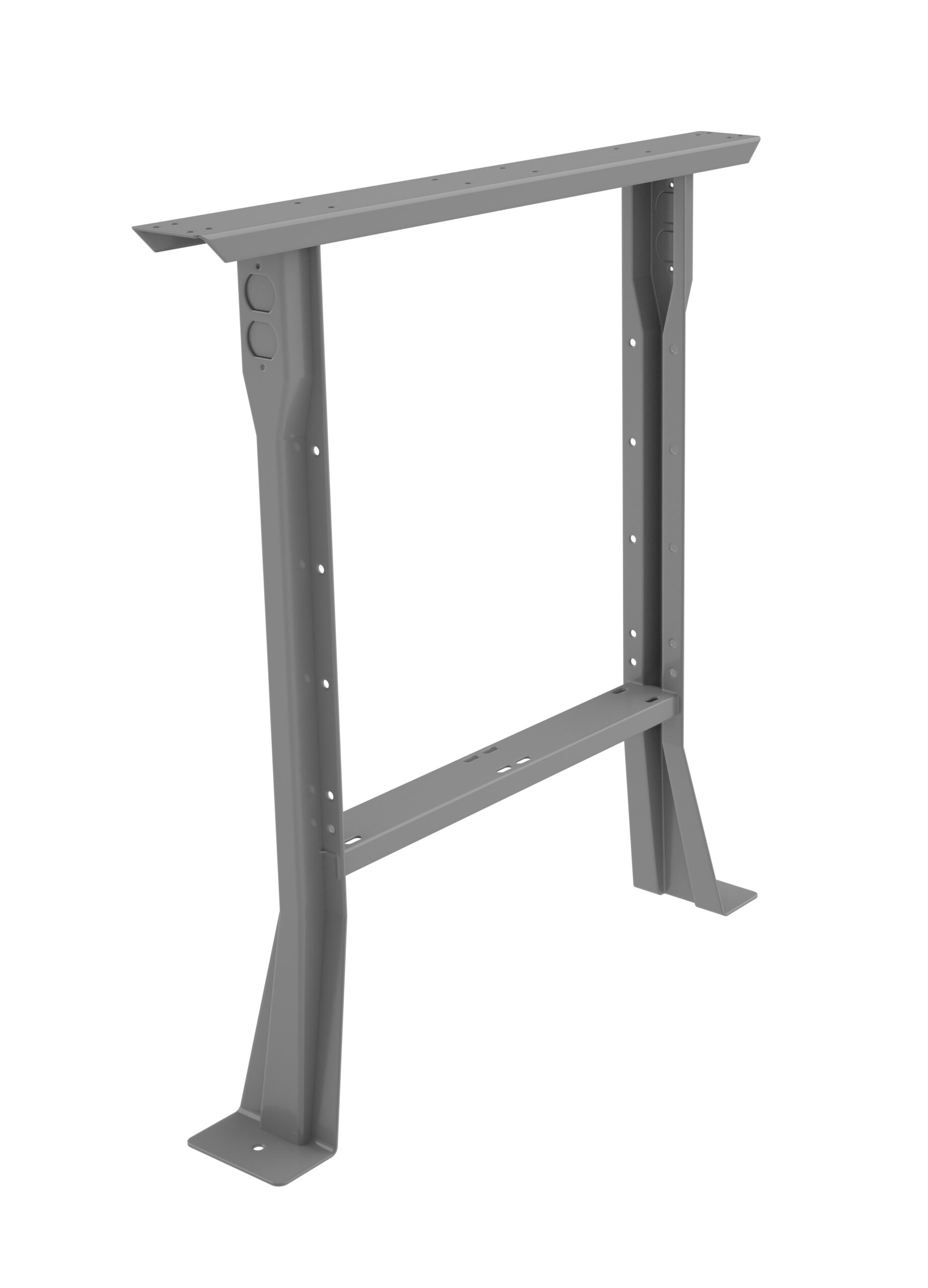 Tennsco Flared Legs for Workbench Medium Grey