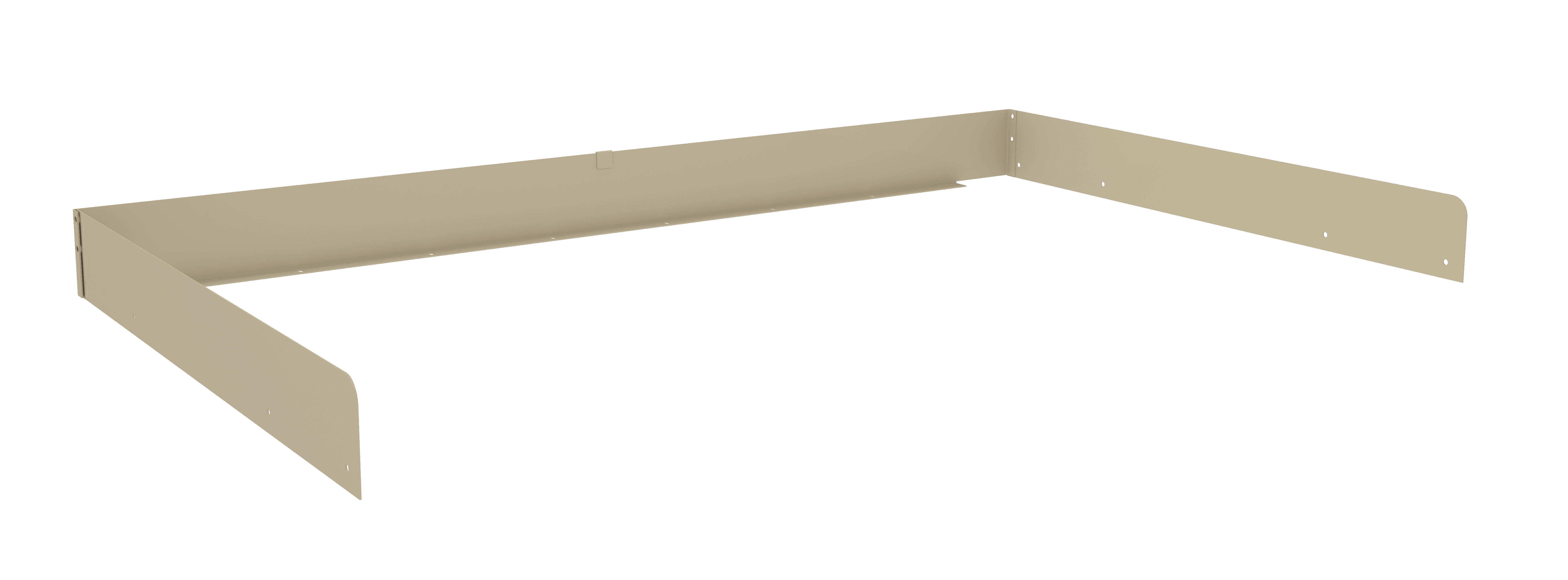 Tennsco "D Side and Back Rail Kit for Workbench Sand