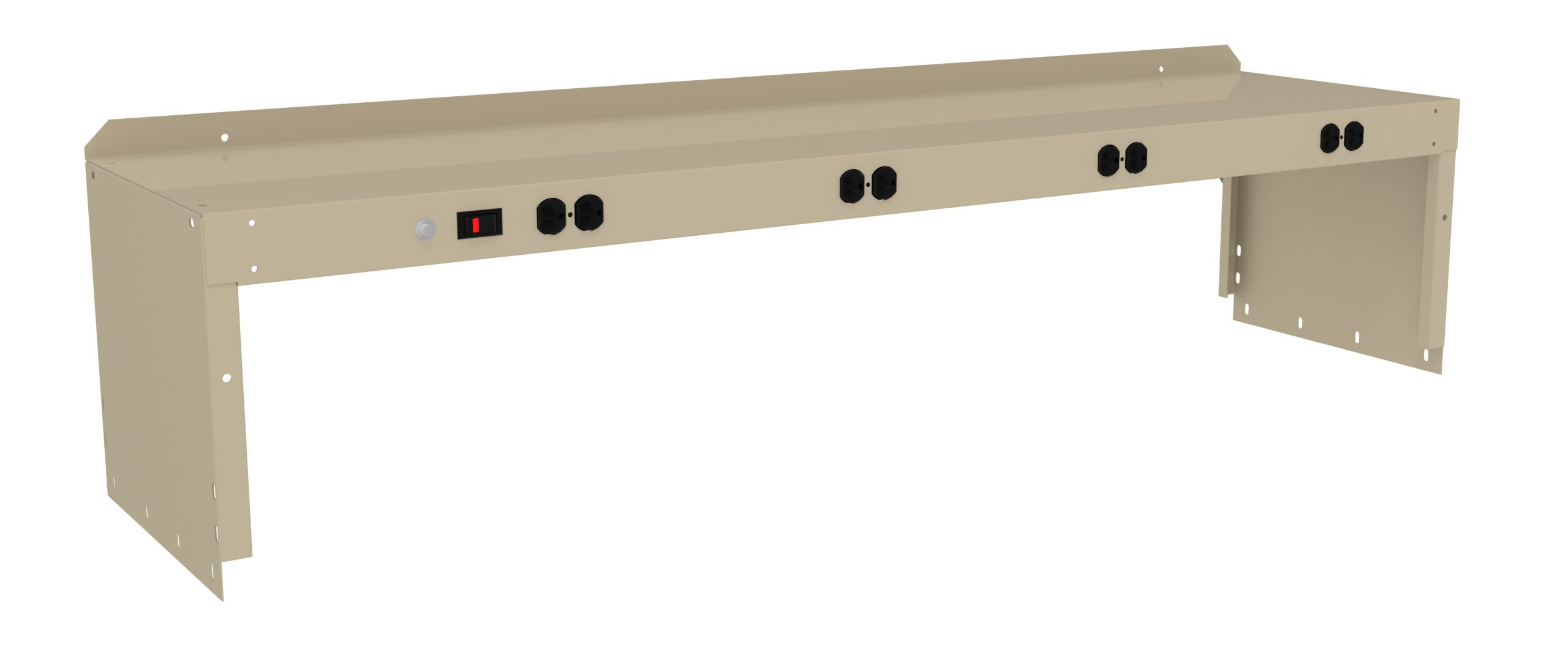 Tennsco "D Electric Riser with End Supports for Workbench Sand