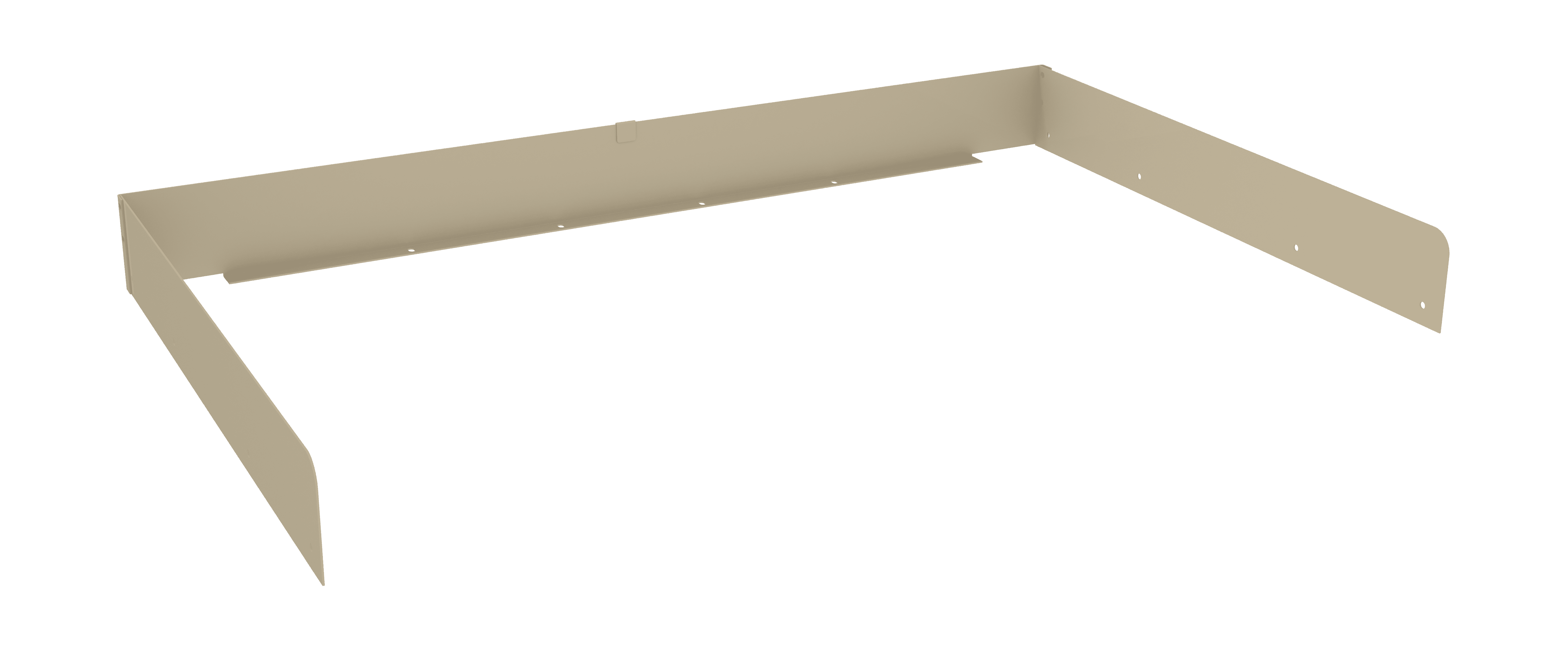 Tennsco "D Side and Back Rail Kit for Workbench Sand