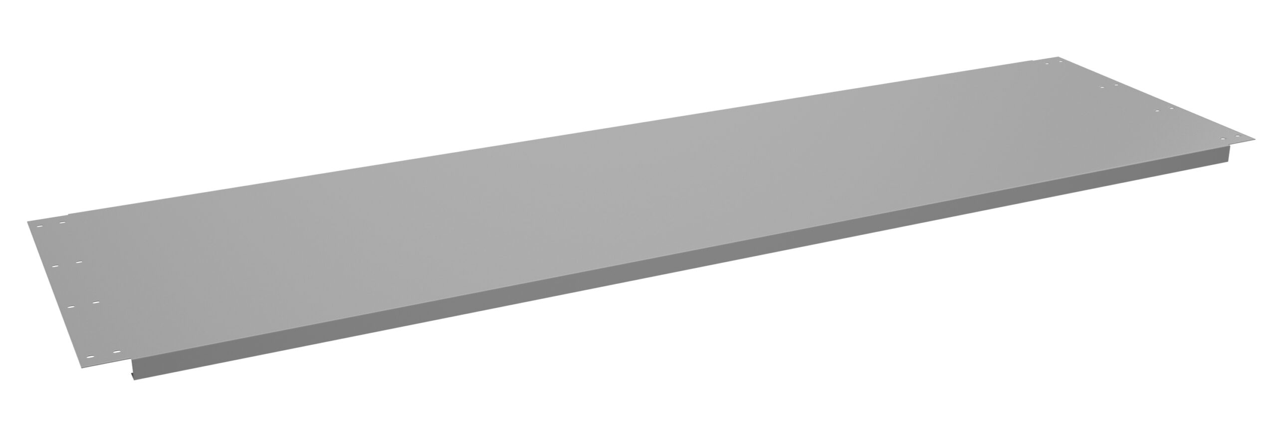 Tennsco "D Shelf for Adjustable Leg Workbench Medium Grey