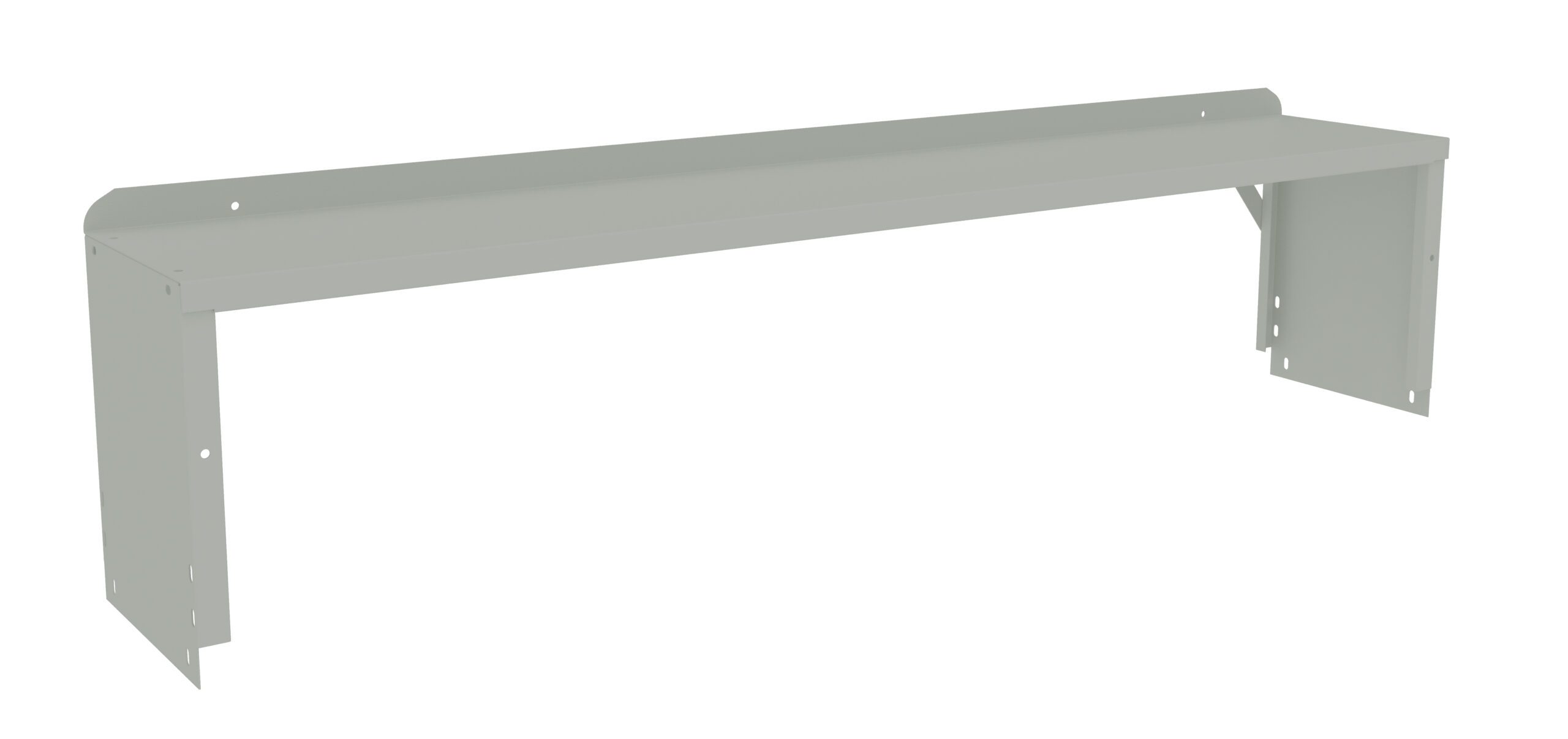 Tennsco "D Riser with End Supports for Workbench Light Grey