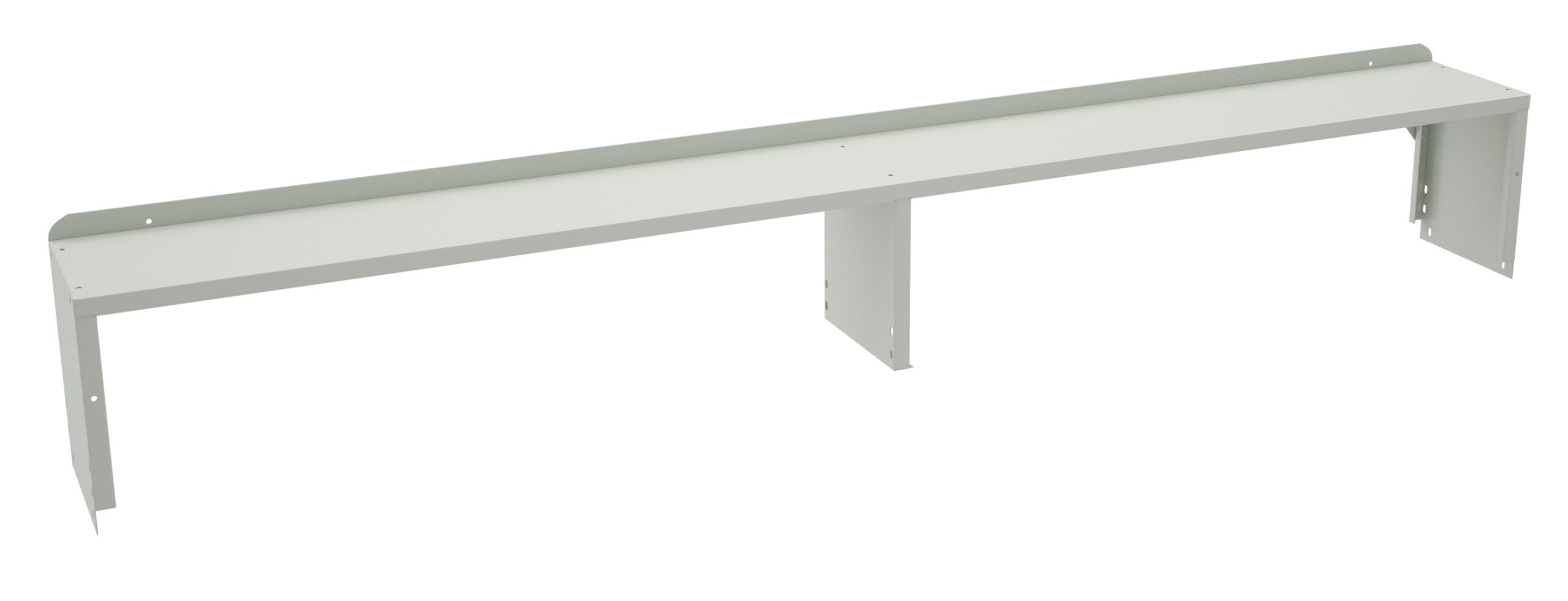 Tennsco "D Riser with End Supports for Workbench Light Grey