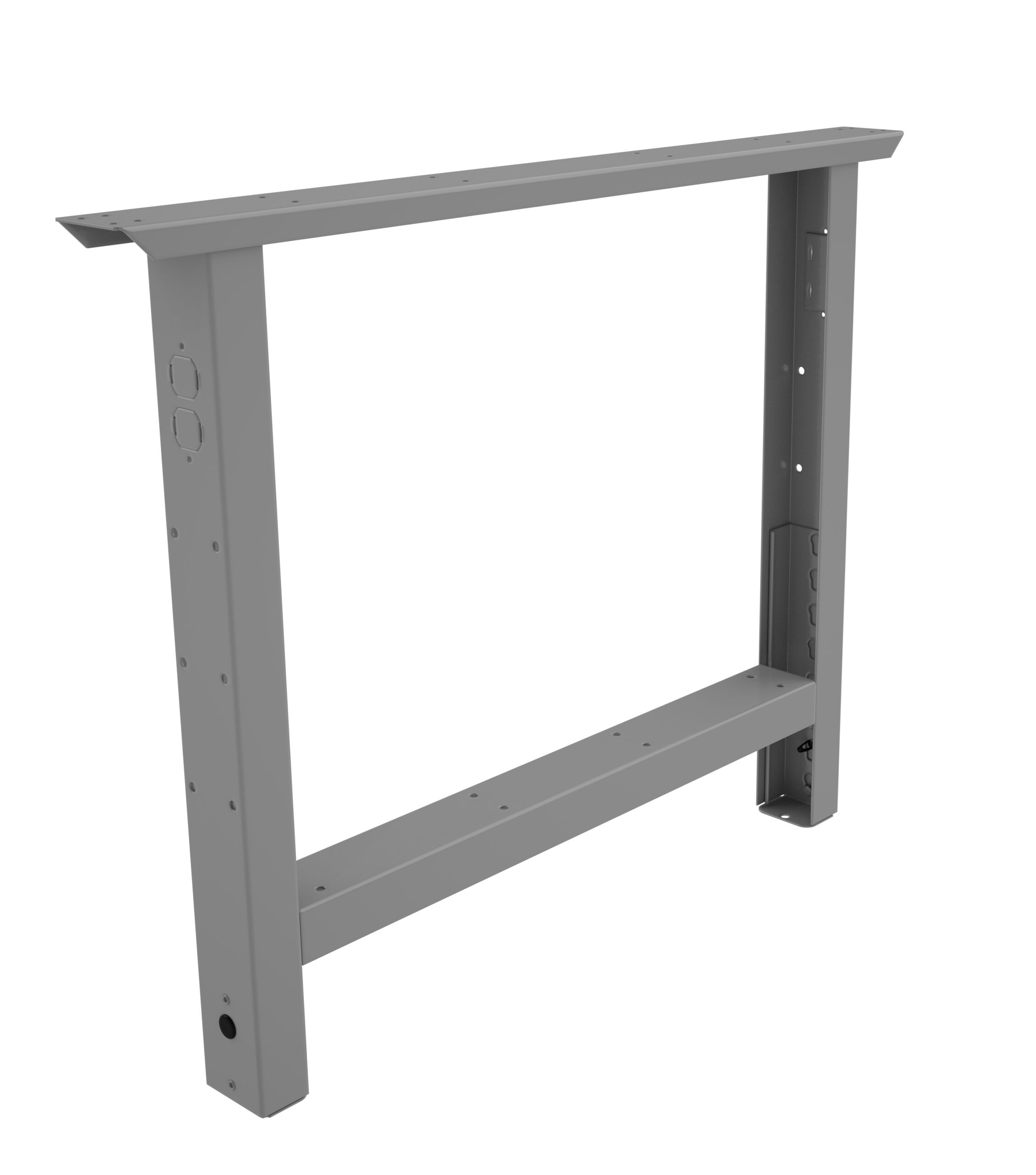 Tennsco 27- Adjustable Legs for Workbench Medium Grey