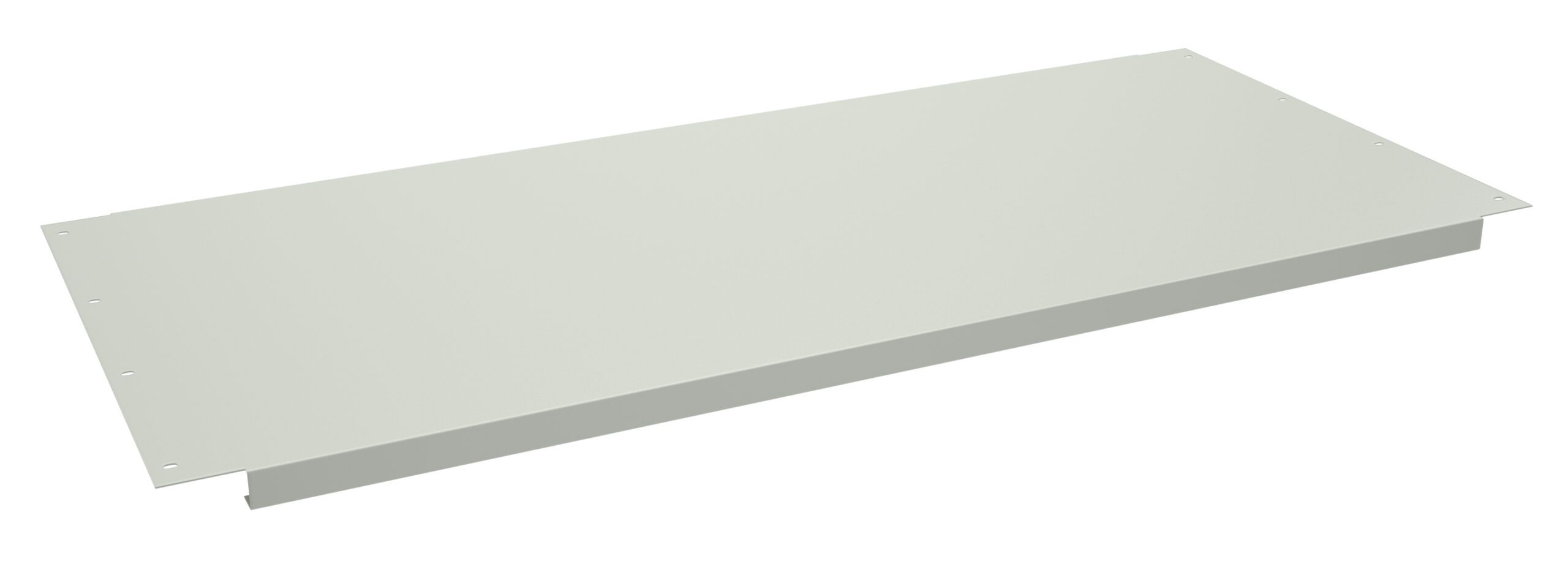 Tennsco "D Shelf for Adjustable Leg Workbench Light Grey