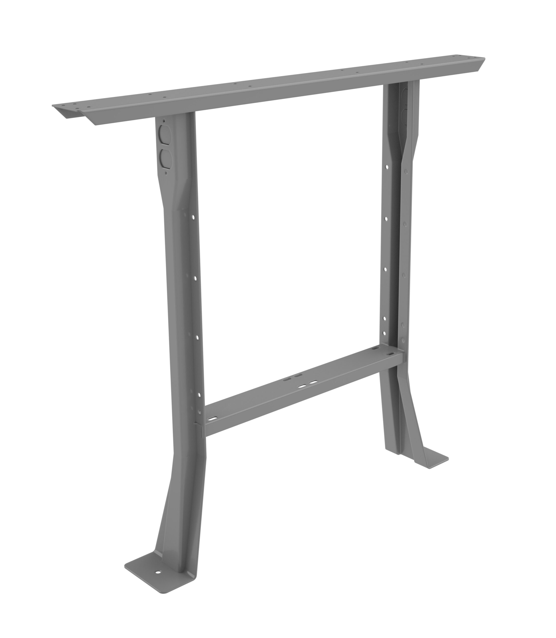 Tennsco Flared Legs for Workbench Medium Grey