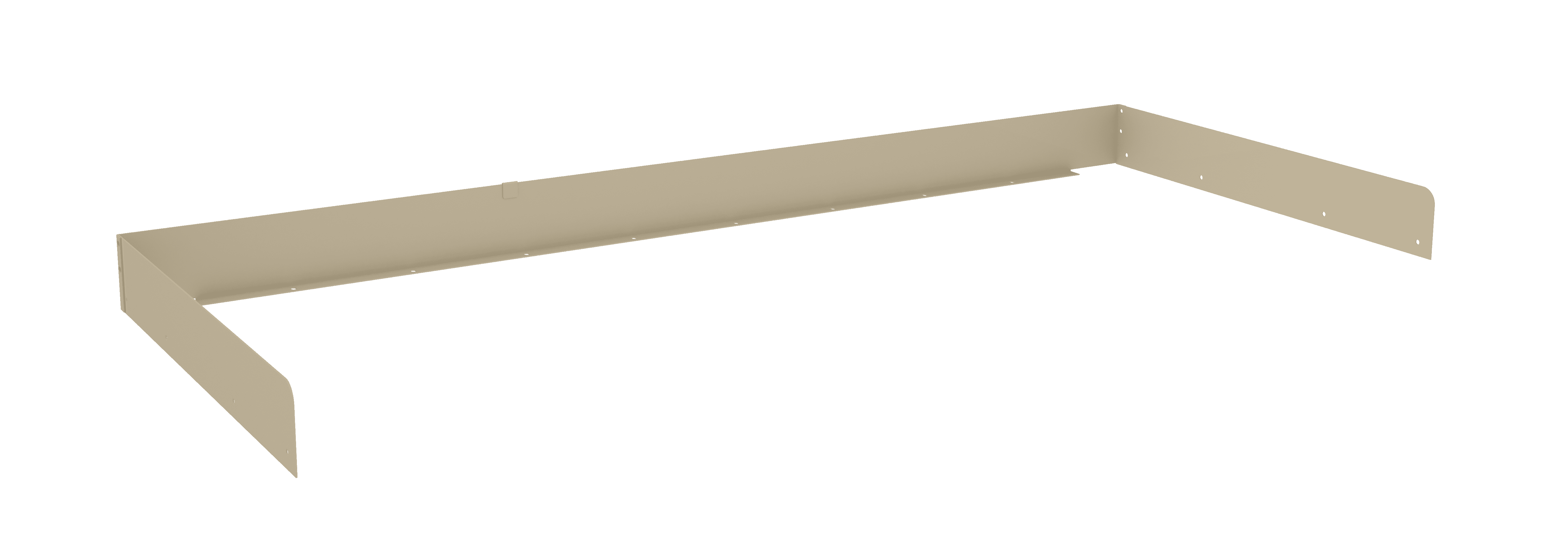 Tennsco "D Side and Back Rail Kit for Workbench Sand