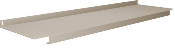 Tennsco "D Shelf for Flared or Adjustable Leg Workbench Sand