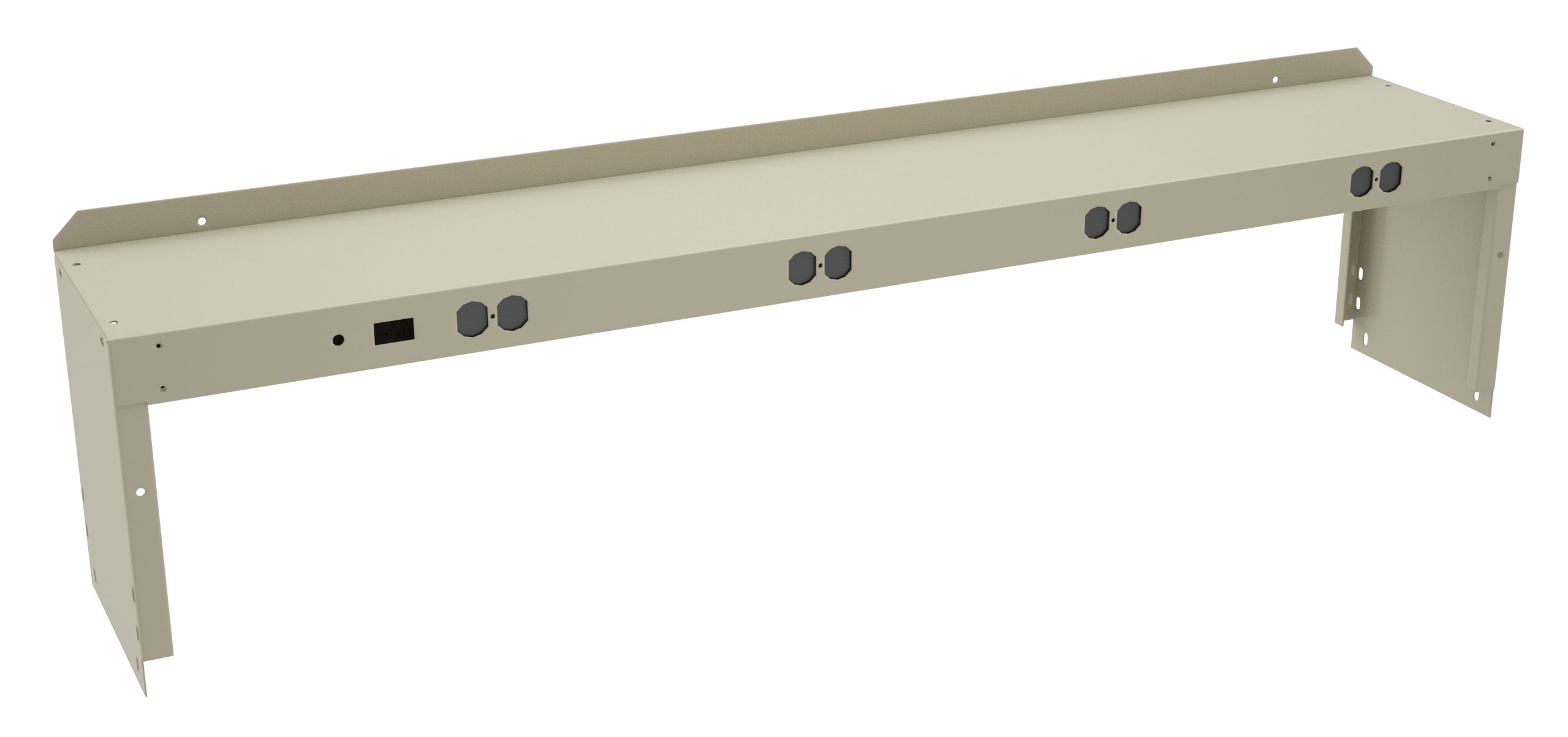 Tennsco "D Electric Riser with End Supports for Workbench Sand