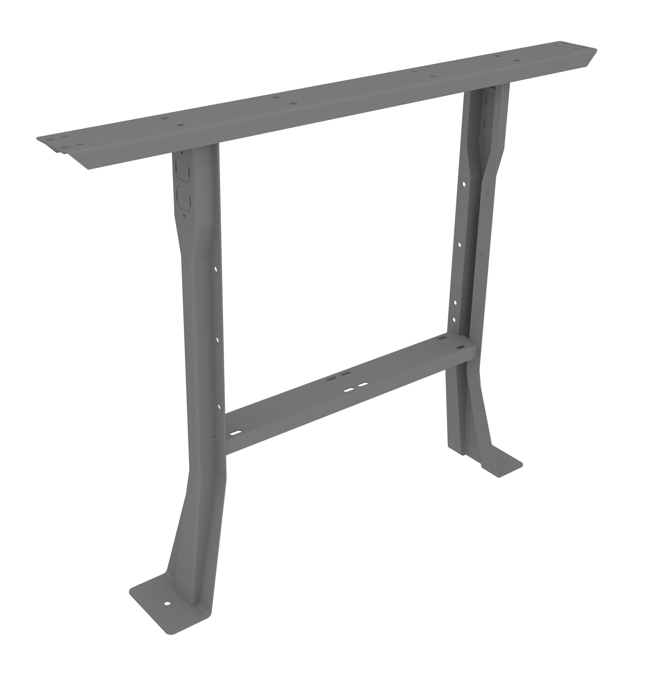 Tennsco Flared Legs for Workbench Medium Grey