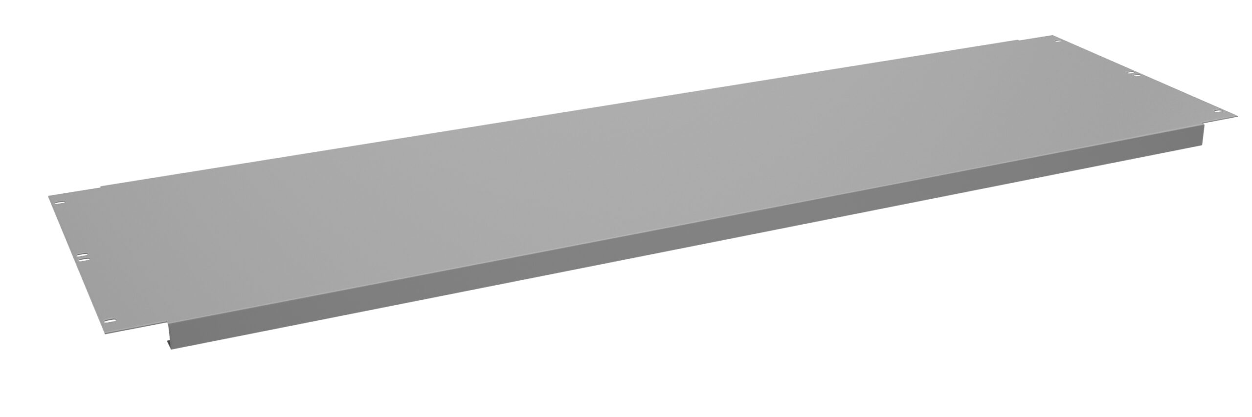 Tennsco "D Shelf for Flared Leg Workbench Medium Grey
