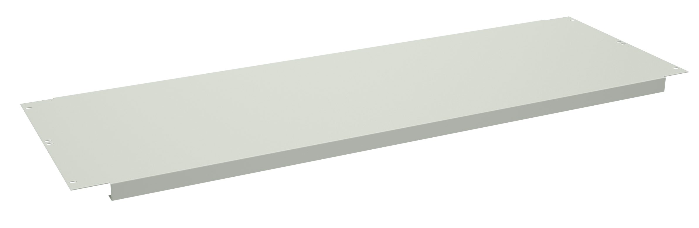 Tennsco "D Shelf for Flared Leg Workbench Light Grey