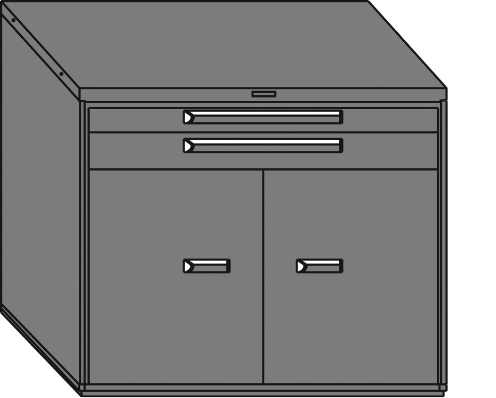 45" Modular Drawer Cabinets