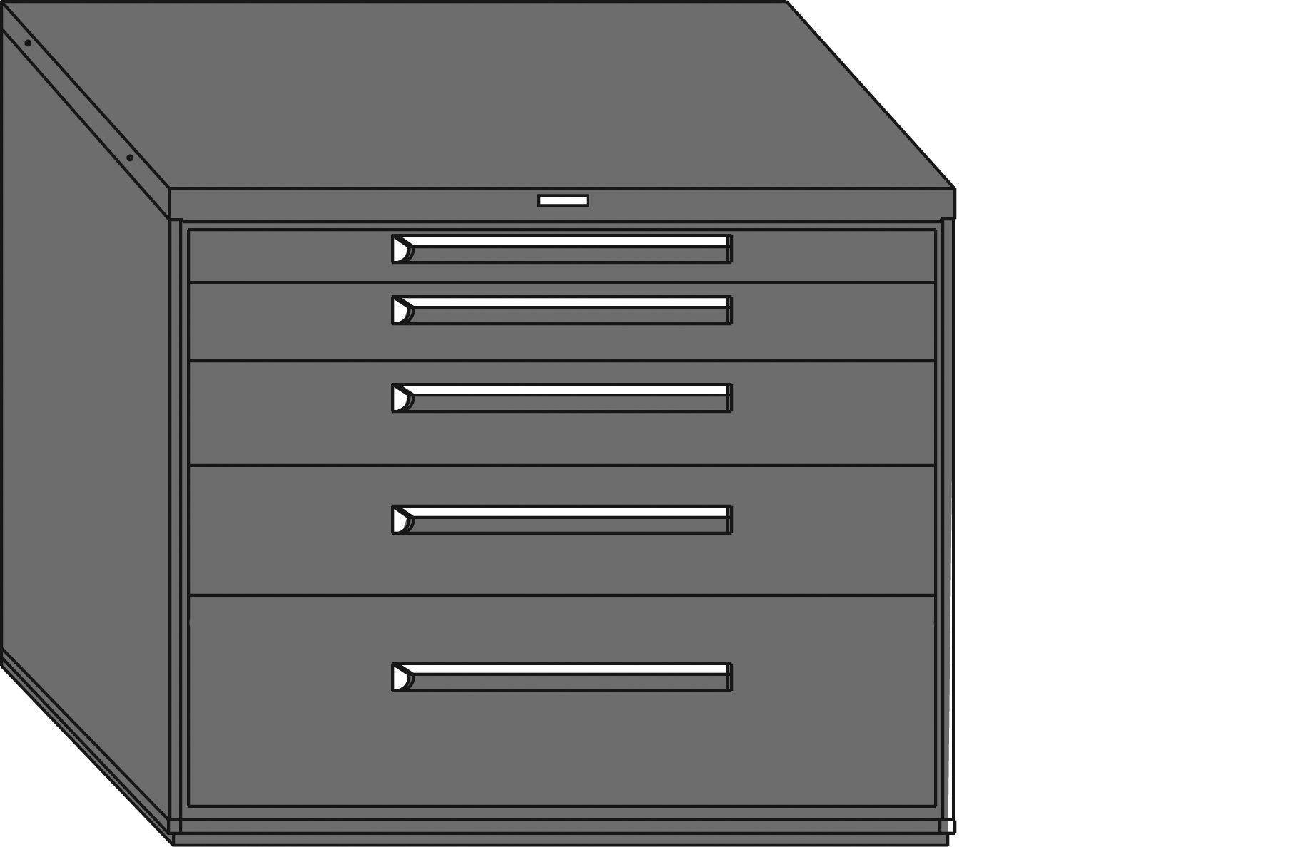 45" Modular Drawer Cabinets