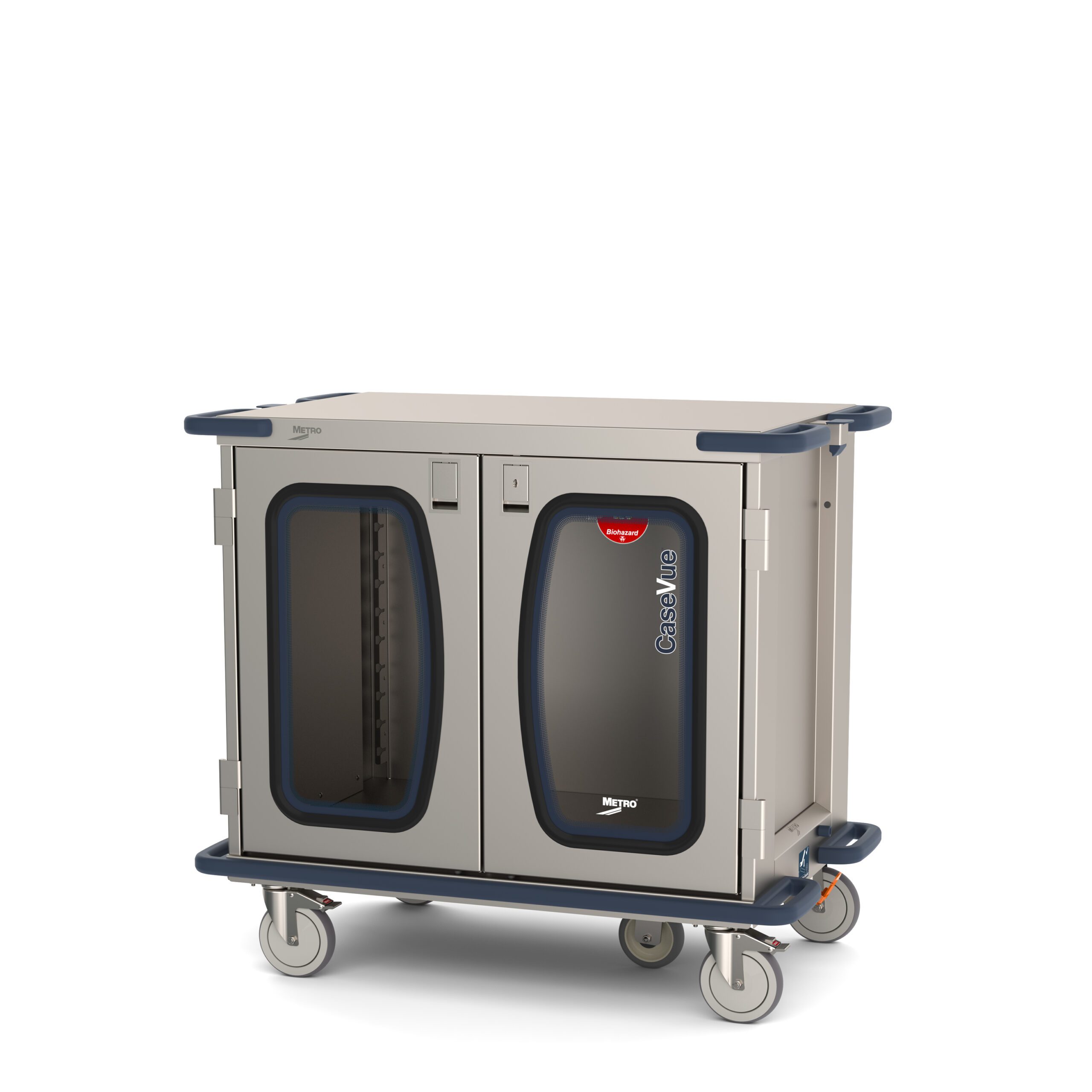 Metro CaseVue CV36LC-5B Surgical Case Cart and 5th Wheel Steering "D